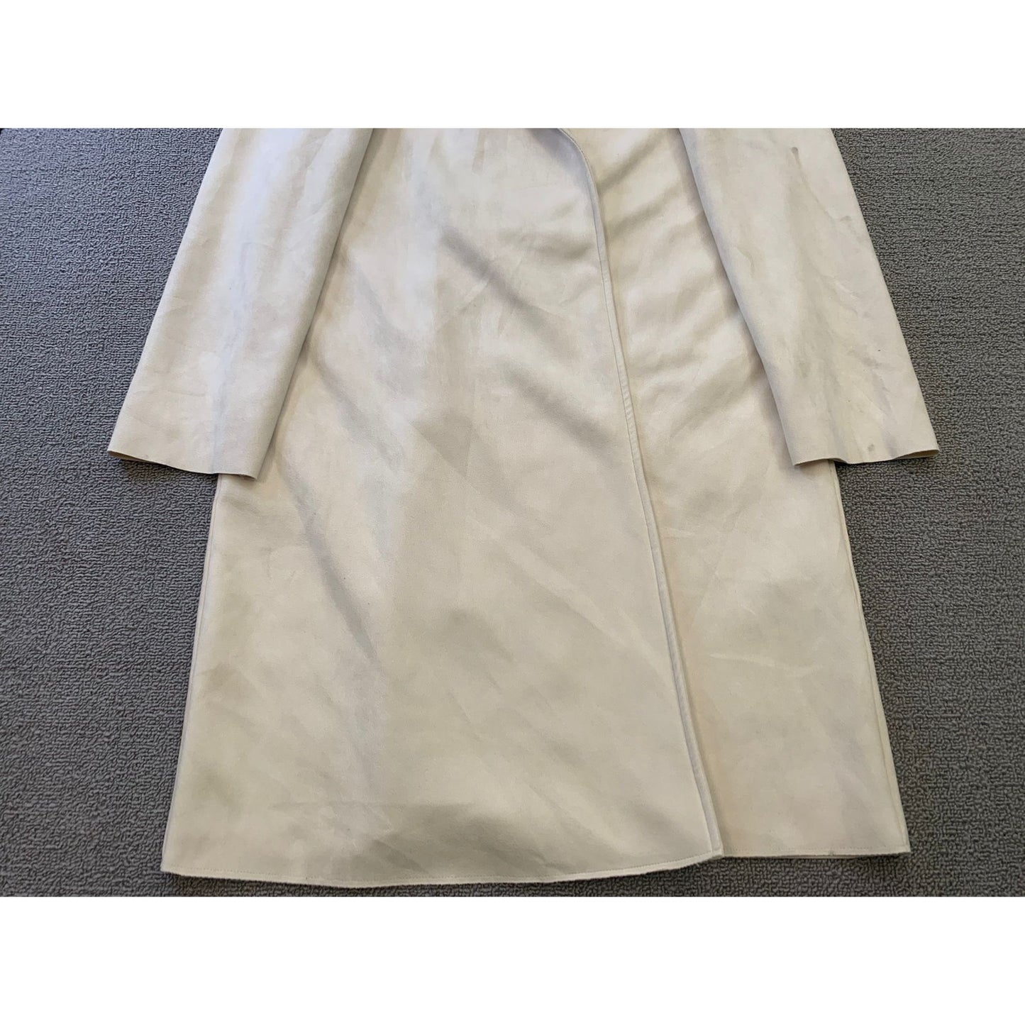 ZARA Women's Medium Cream White Long lapel Coat