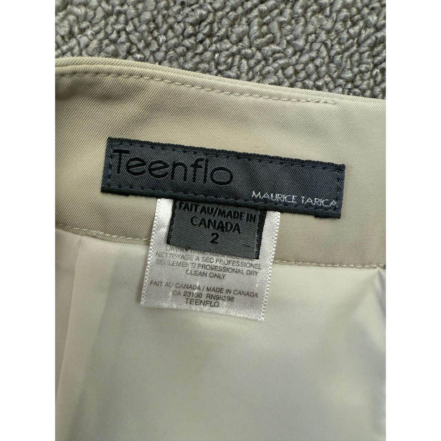 TEENFLO Women's Pencil Skirt Size 2 White Career Business Professional