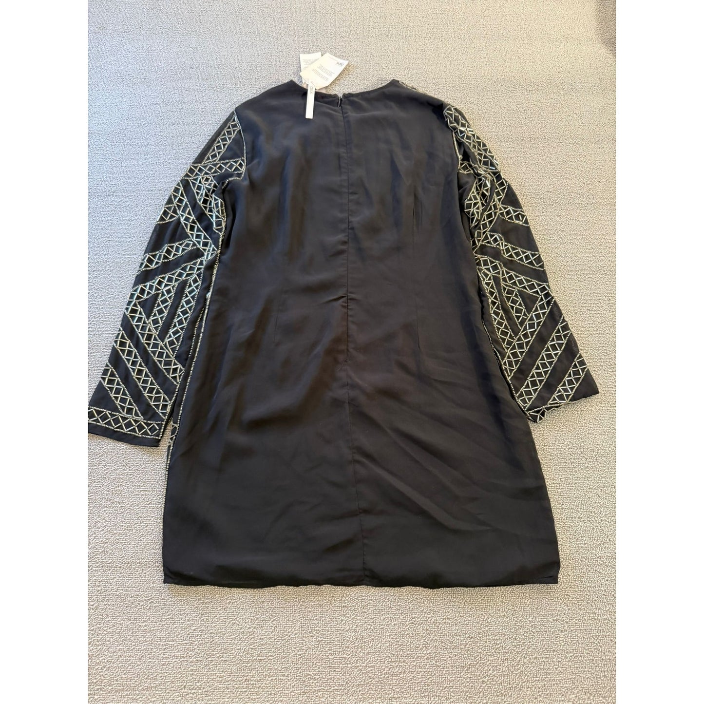 ASOS Womens Black Embellished Mini Dress US 14 NWT