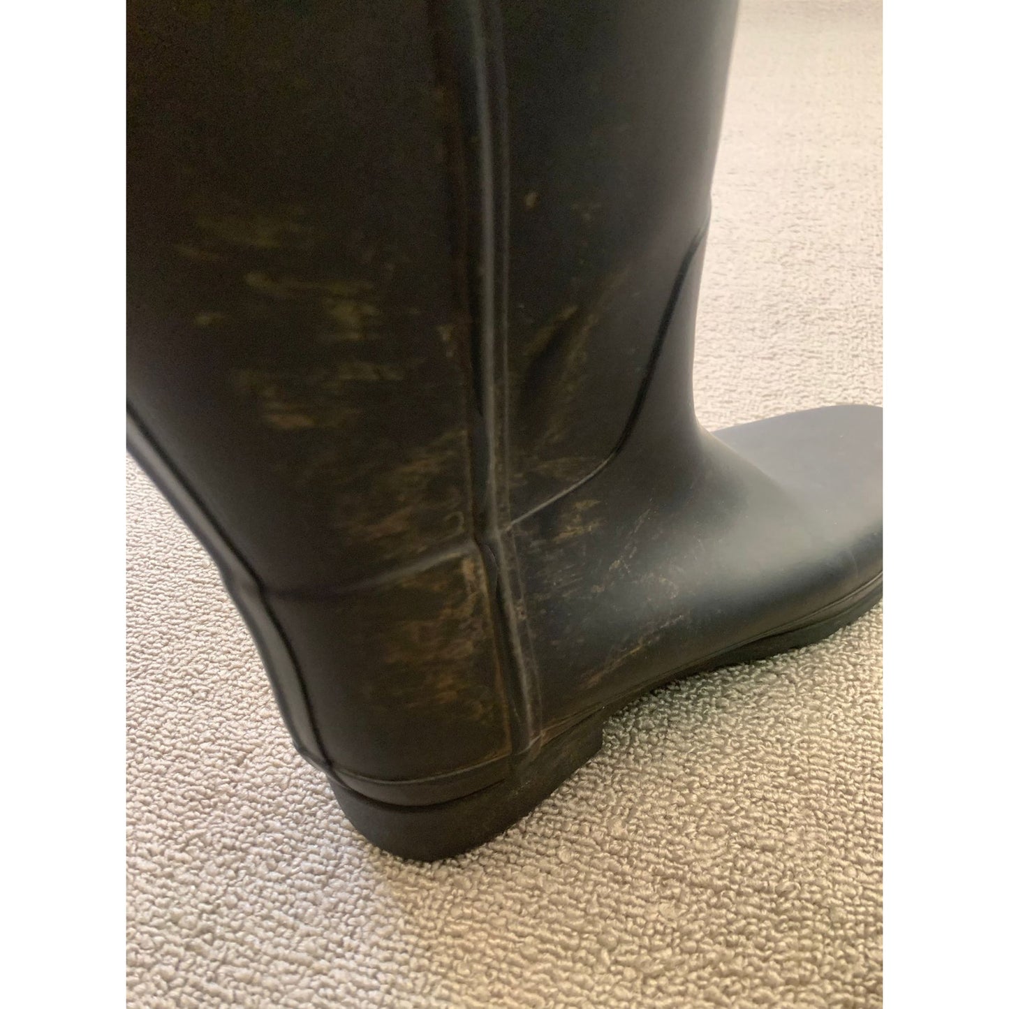 HUNTER Women US 7 Blue Rain Backstrap Pink Boots