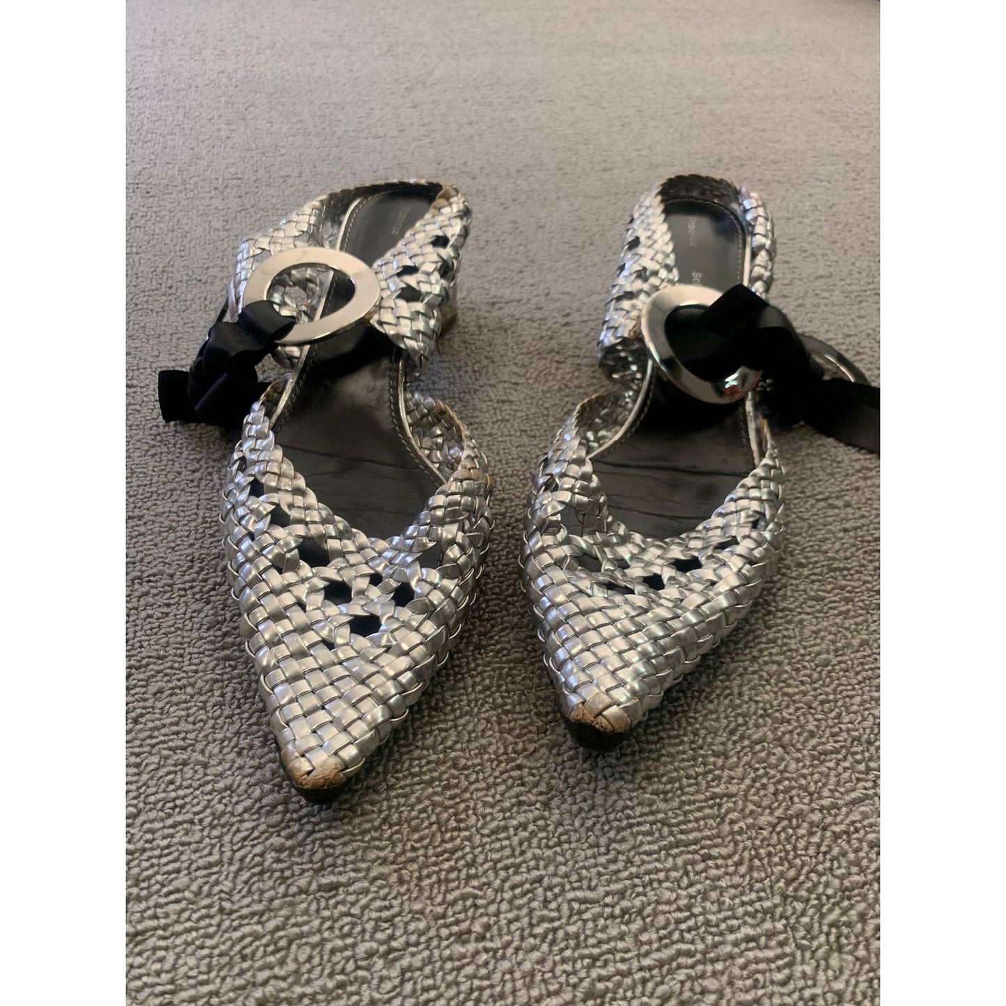 PROENZA SCHOULER Women 40.5 Silver Heel Shoes