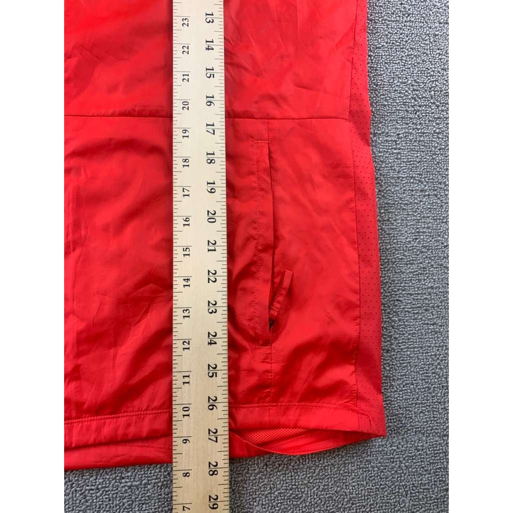 Nike Soccer Jacket Men's M Red Full Zip Mesh Lined Team USA Crest Logo Swoosh