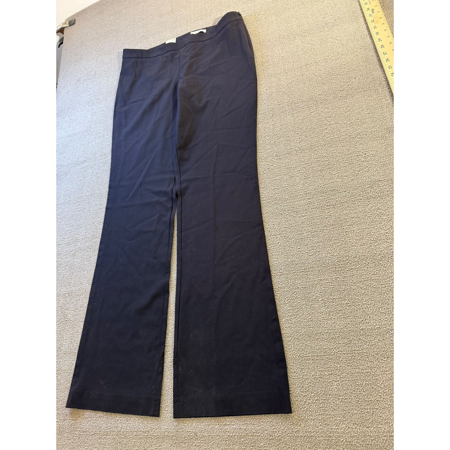 BOSS Hugo Boss Women's Dark Navy Wide Leg Pants US 10 Professional Style