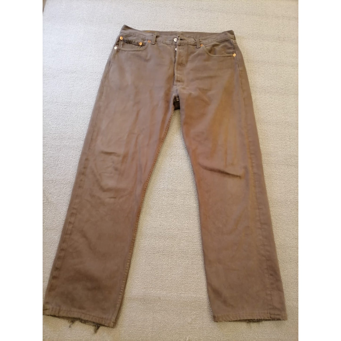 Levi's Men's Waist Size W38 L36 Brown Jeans Classic Fit Durable Comfort & Style.