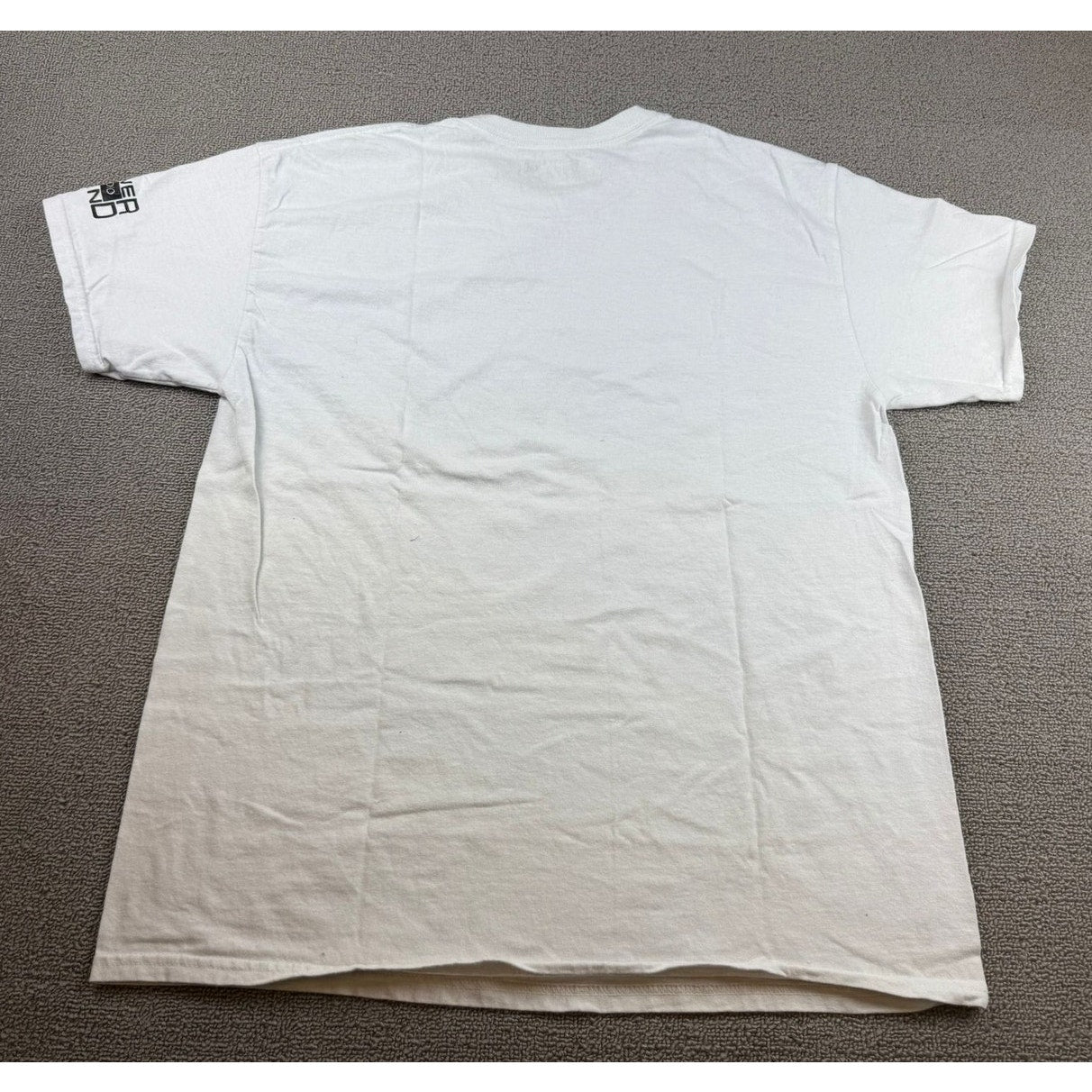 Lower Grand Radio Men's Large White Green Graphic Print Jamming Tshirt