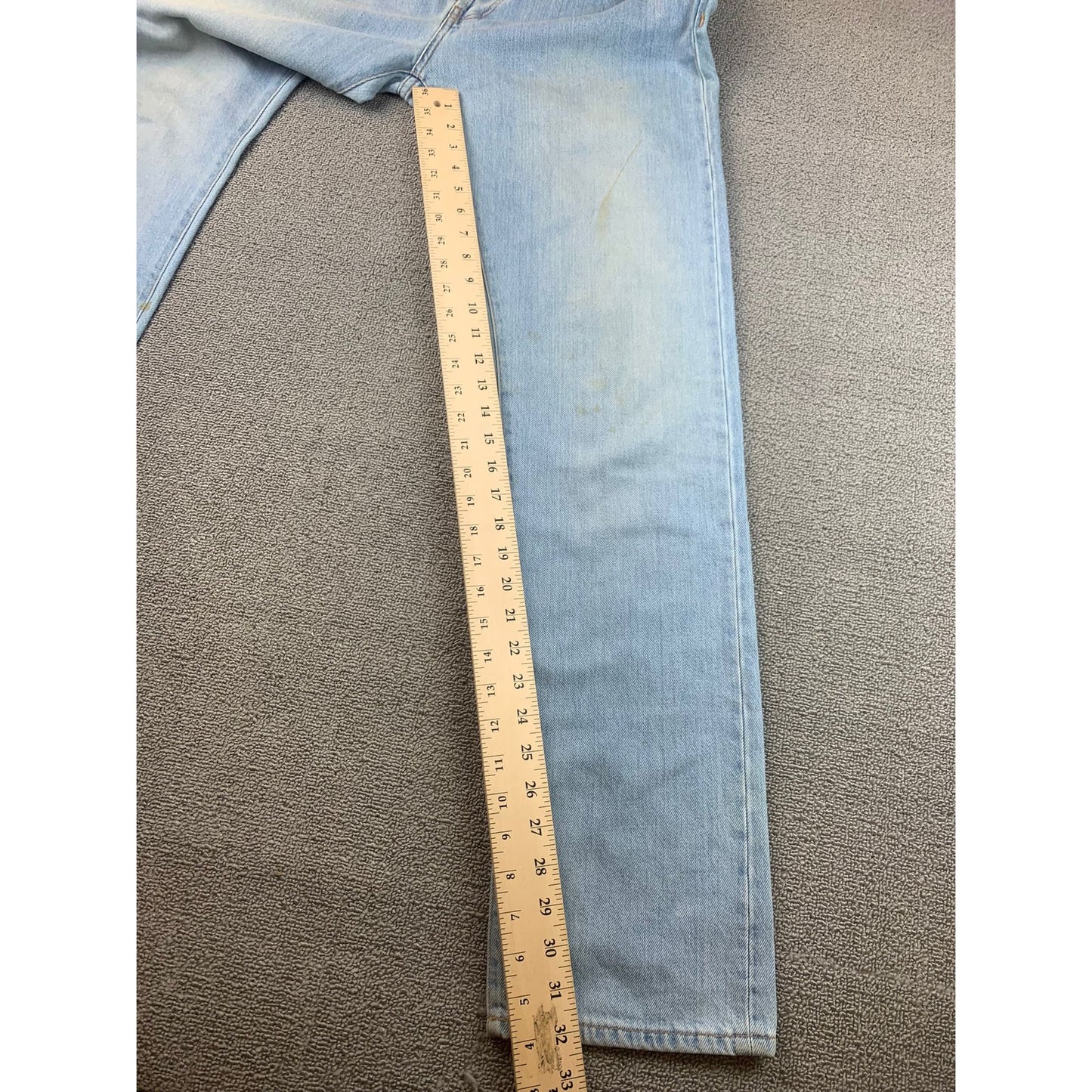 Officine Générale Size 34 Light Blue Jeans Straight Fit Denim Japanese Denim