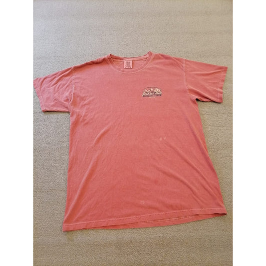 Comfort Colors Male Large Salmon Tee Jackson Hole Wyoming Graphic Casual Cotton