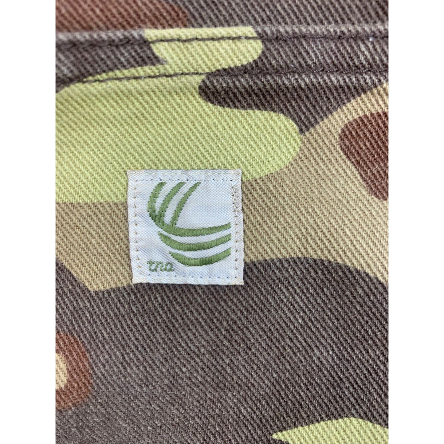 TNA Aritzia Women 00 Green Camo Greenwich Carpenter Straight Leg Pants