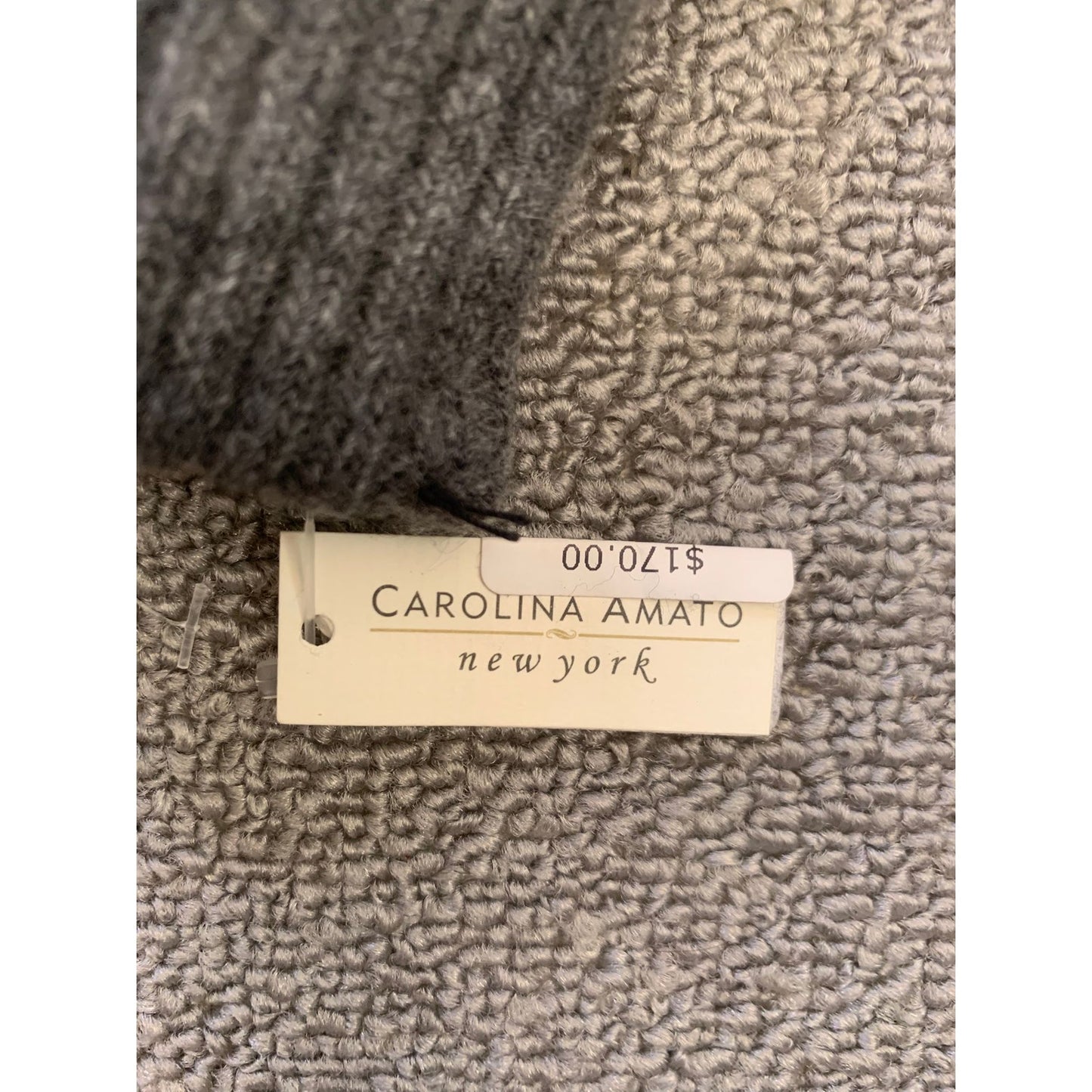 Carolina Amato Women's M/L Gray Convertible Cashmere Wool Blend Mittens NWT