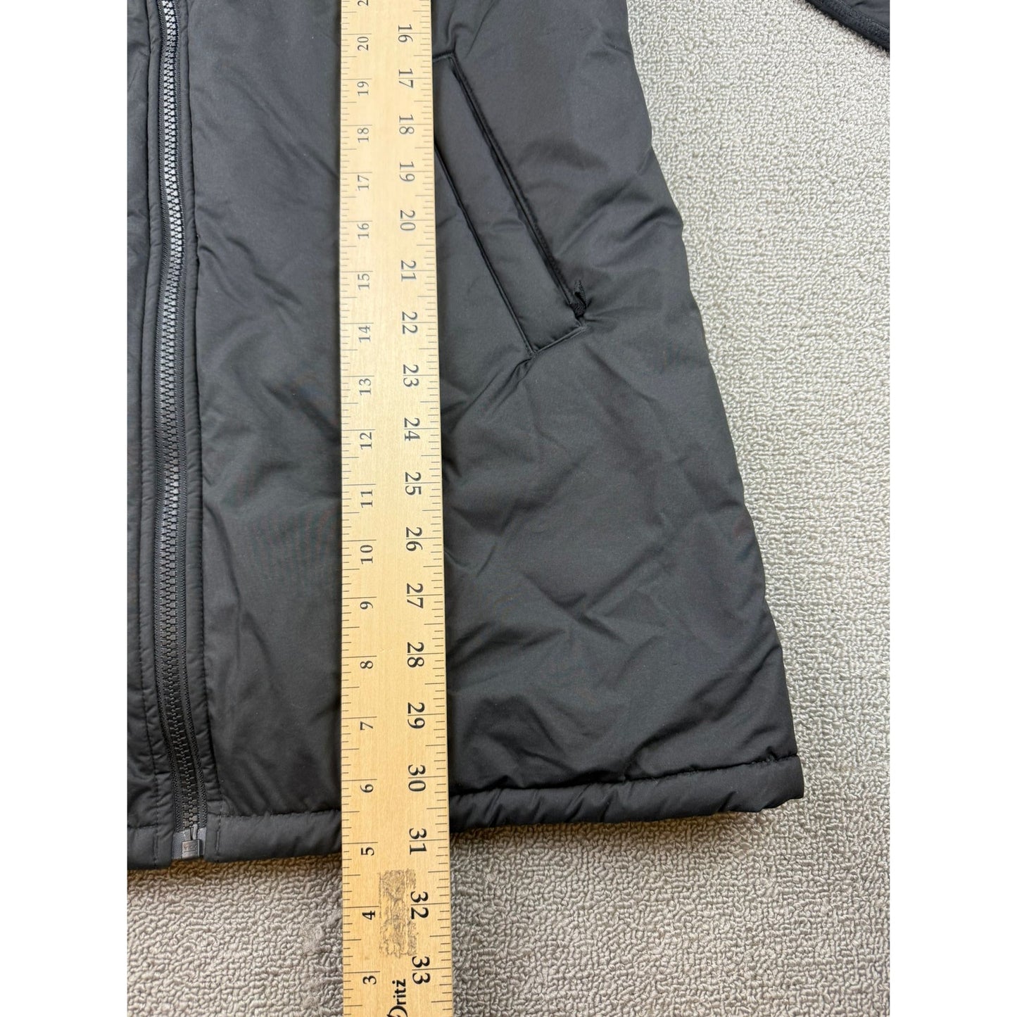 The North Face Women's Size Medium Black Fleece Hooded Puffer Jacket Reversable