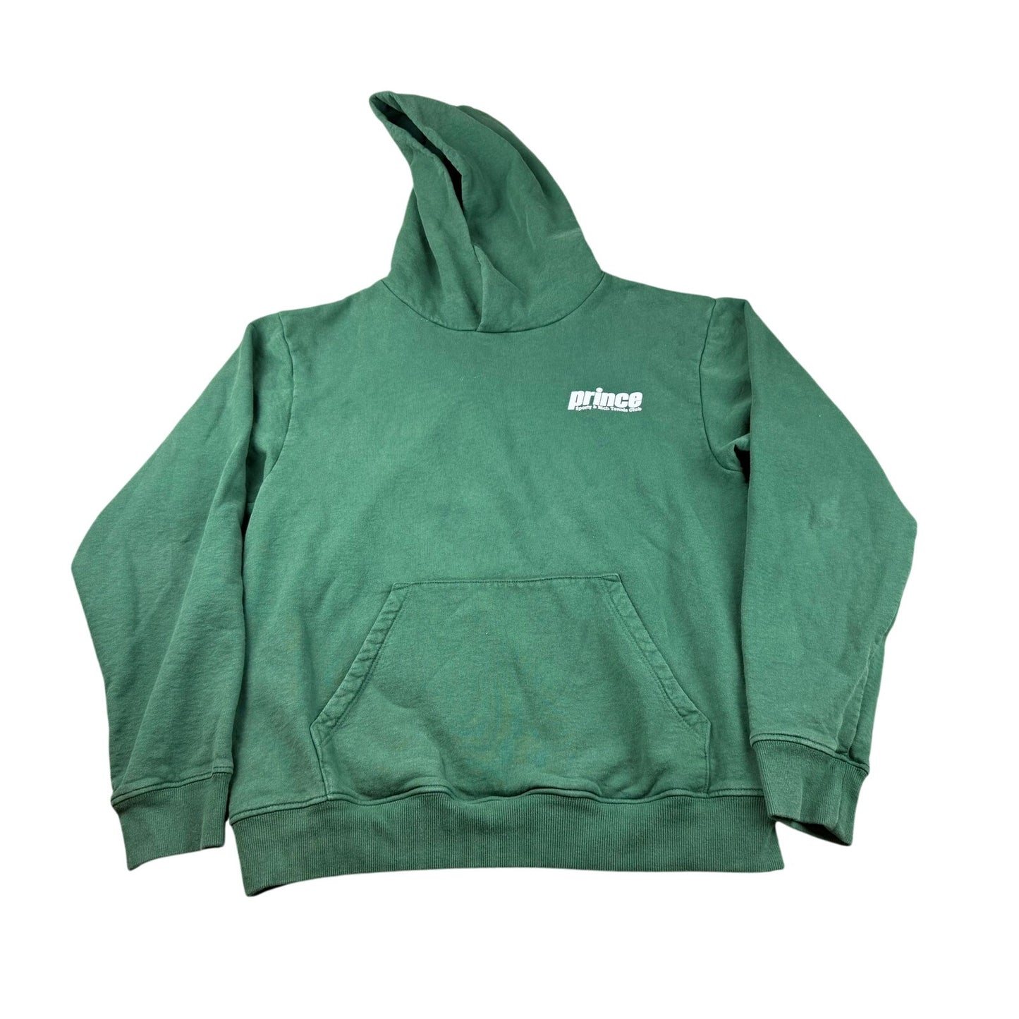 Sporty And Rich Men Small Green Prince Hoodie Pullover With Front Pocket