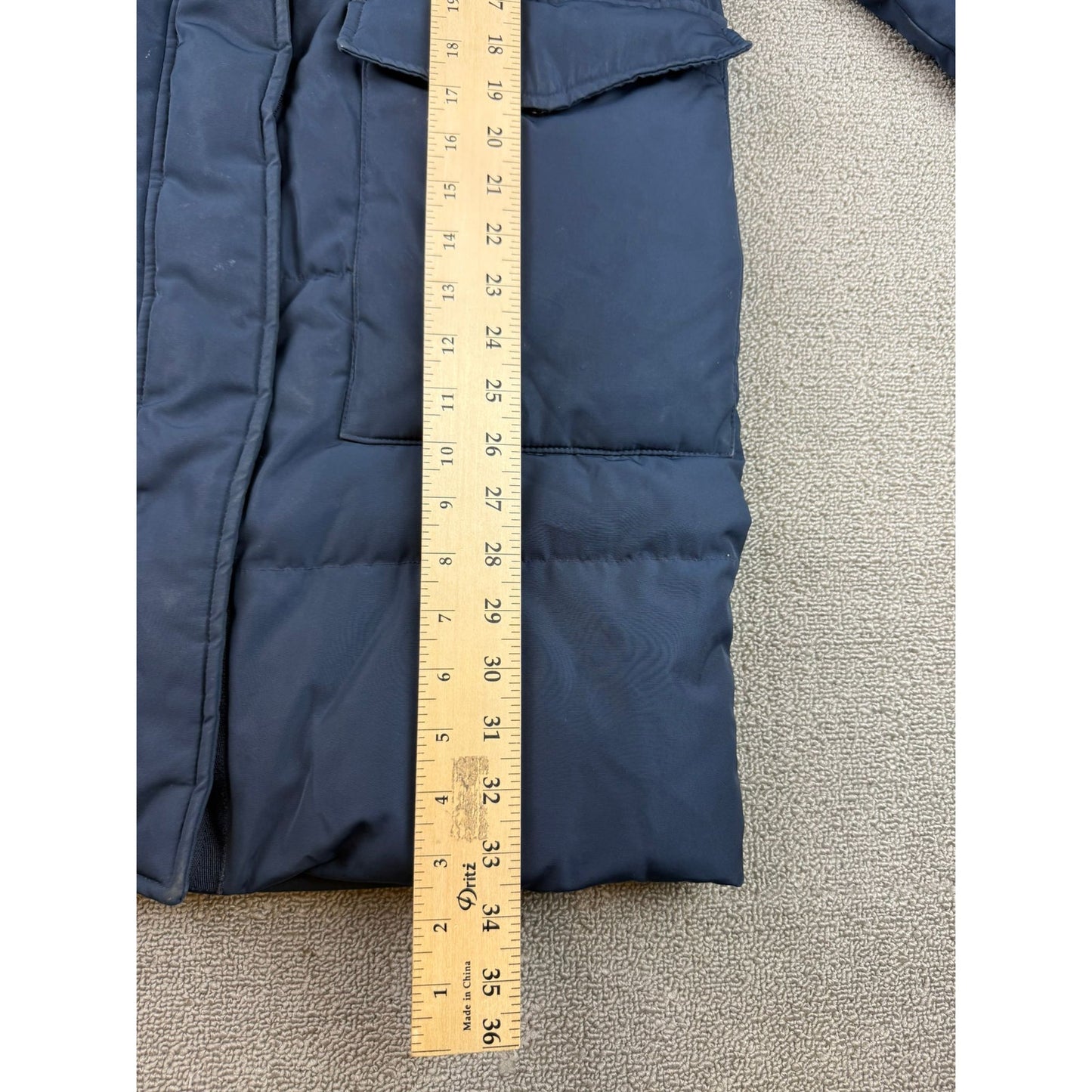 Everlane Women's XS Navy Blue ReNew Long Puffer Jacket