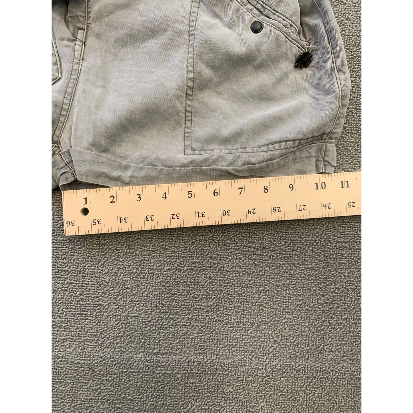 Maison Scotch Women's Small Petite Gray Utility Romper Belted Playsuit