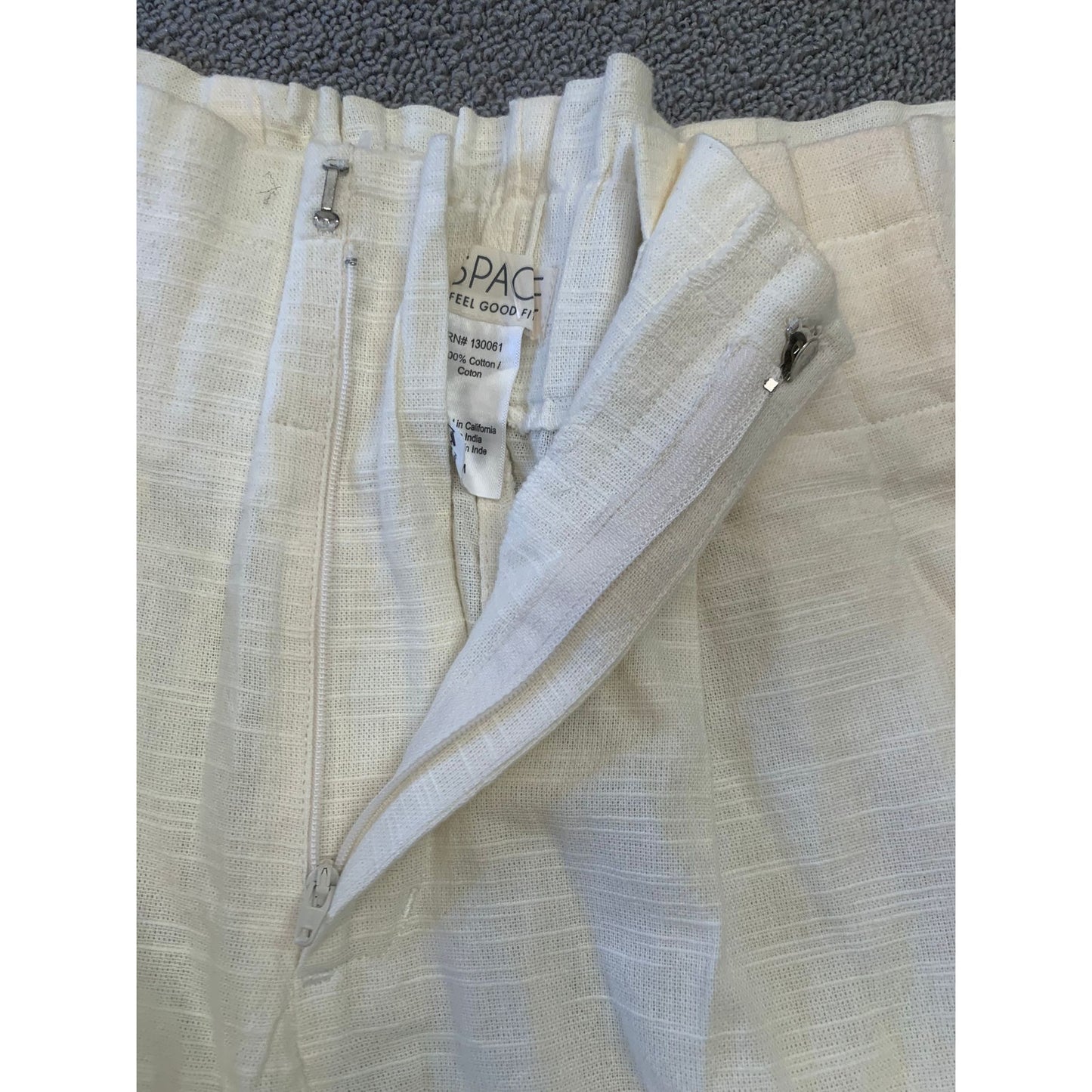 L SPACE Female Medium White Cotton Havana Pants Light Summer