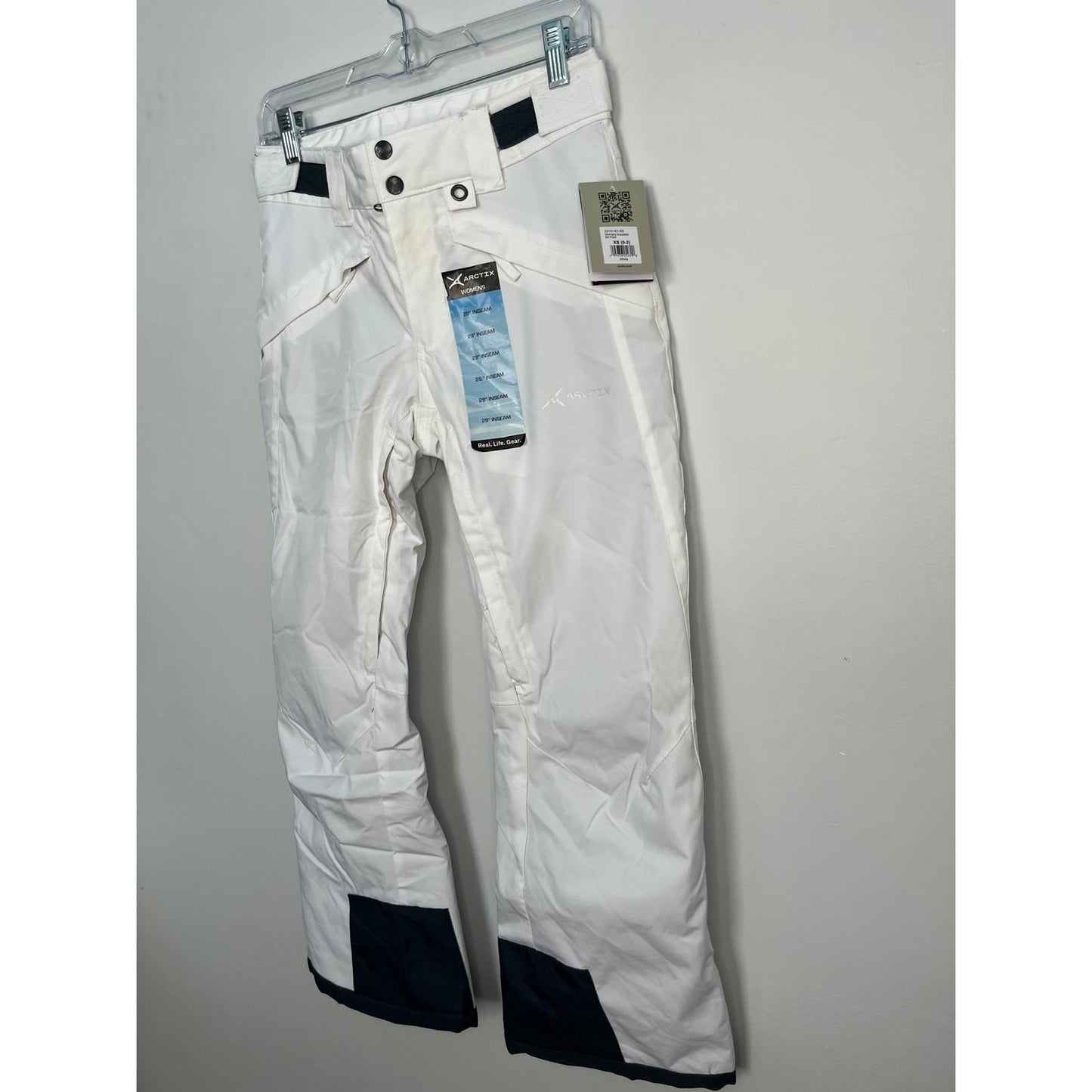 Arctix Snow Pants Women XS White Black Waterproof Insulated NWT
