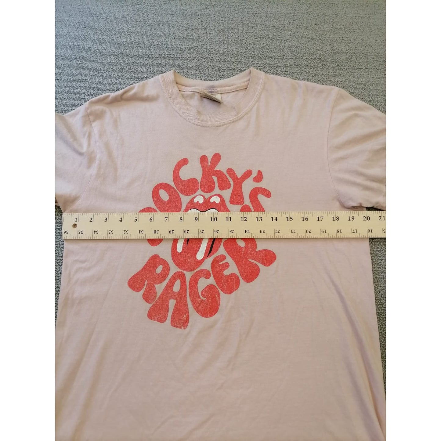 Comfort Colors Male Medium Rocky's Rager Graphic Tee Soft Cotton Casual Style