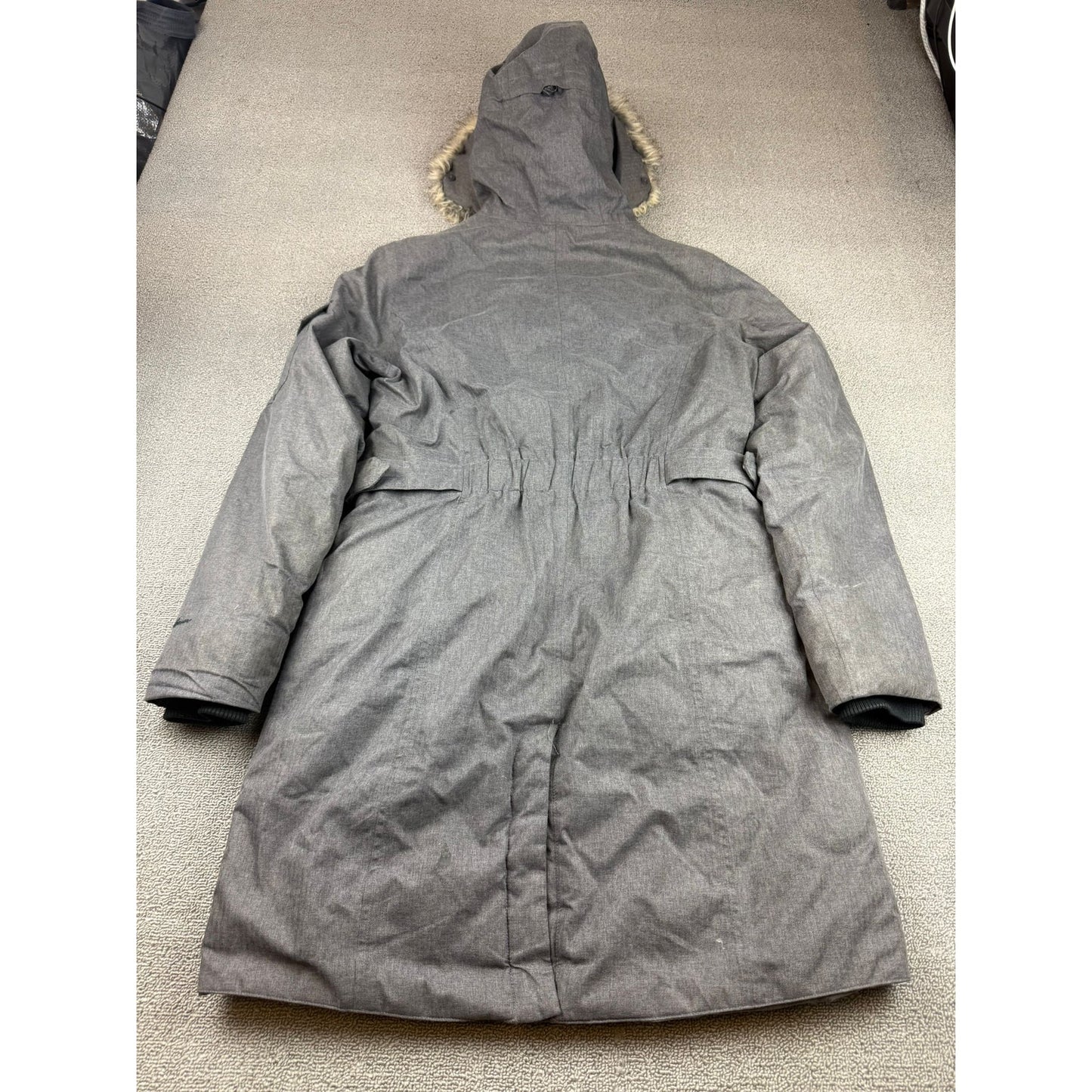 Eddie Bauer Women's Medium Gray Superior Down Stadium Parka