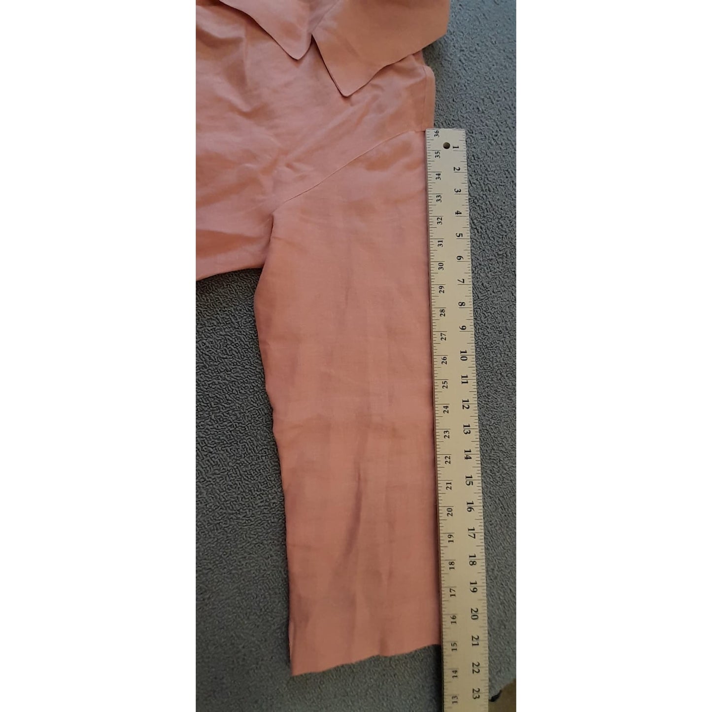 Salvatore Ferragamo Womens Linen Salmon Peach Button Jacket/Shirt