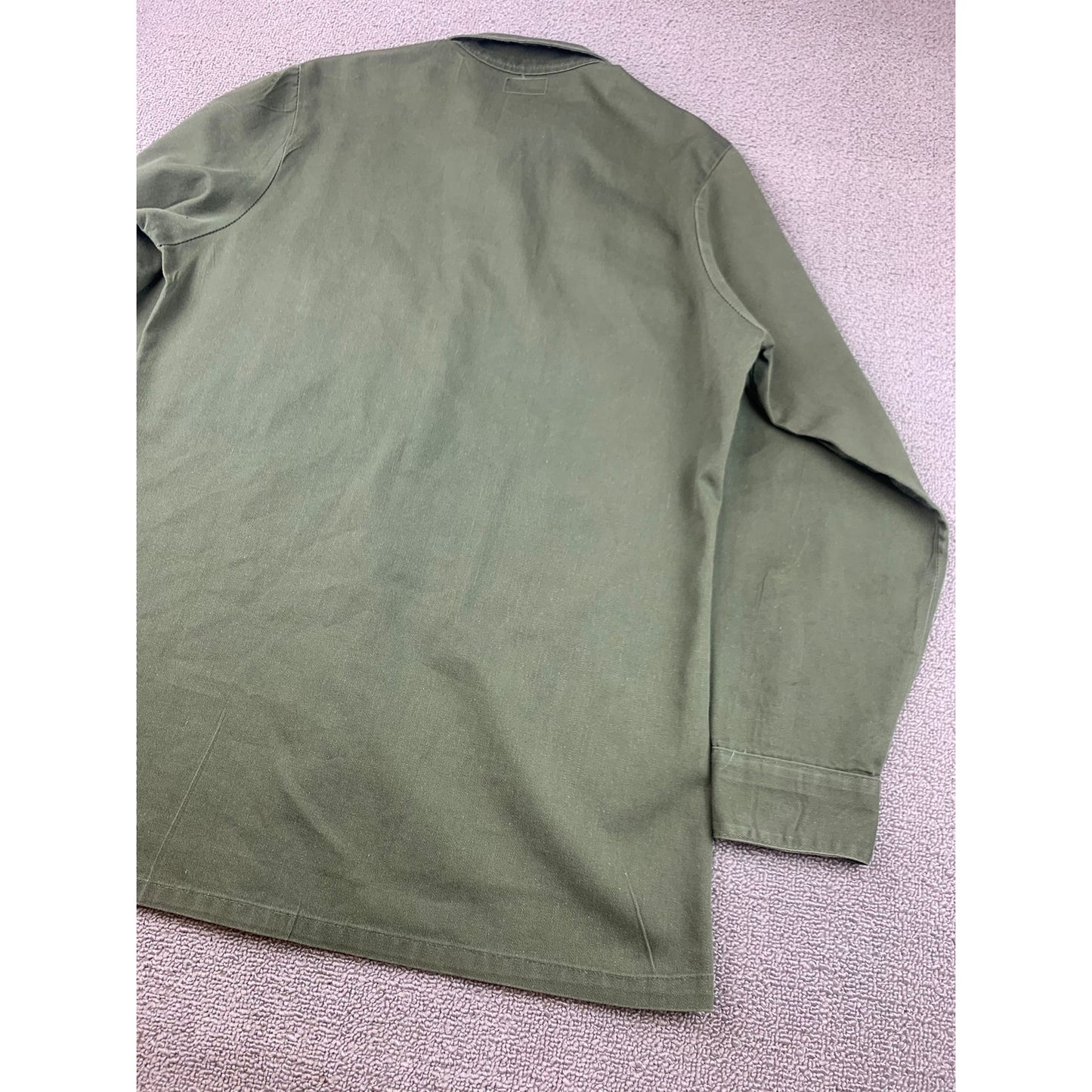 Selma Apparel Military Utility Shirt Jacket Men Olive Green OG 507 Vintage