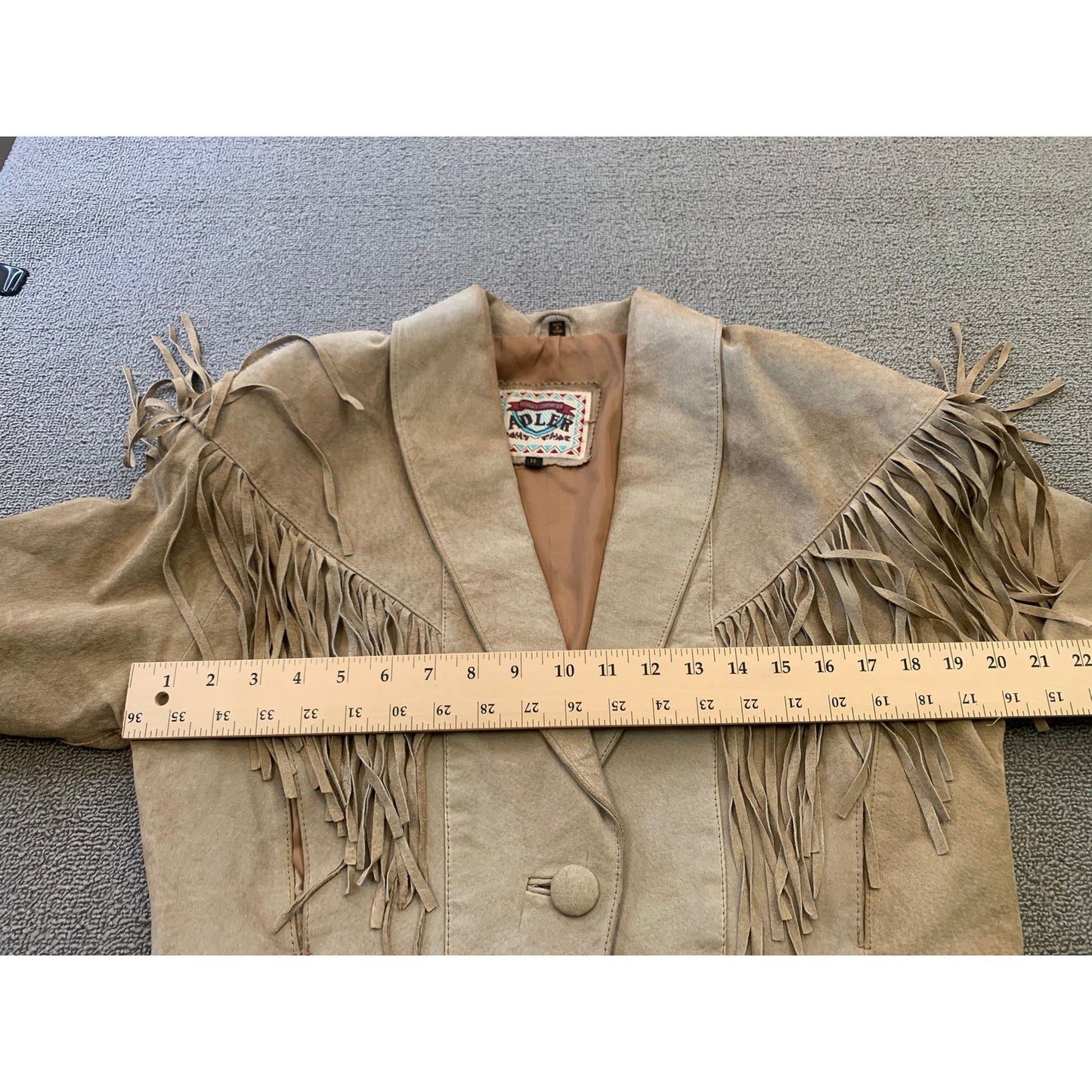 Vintage ADLER Women's Medium Suede Fringe Cropped Jacket