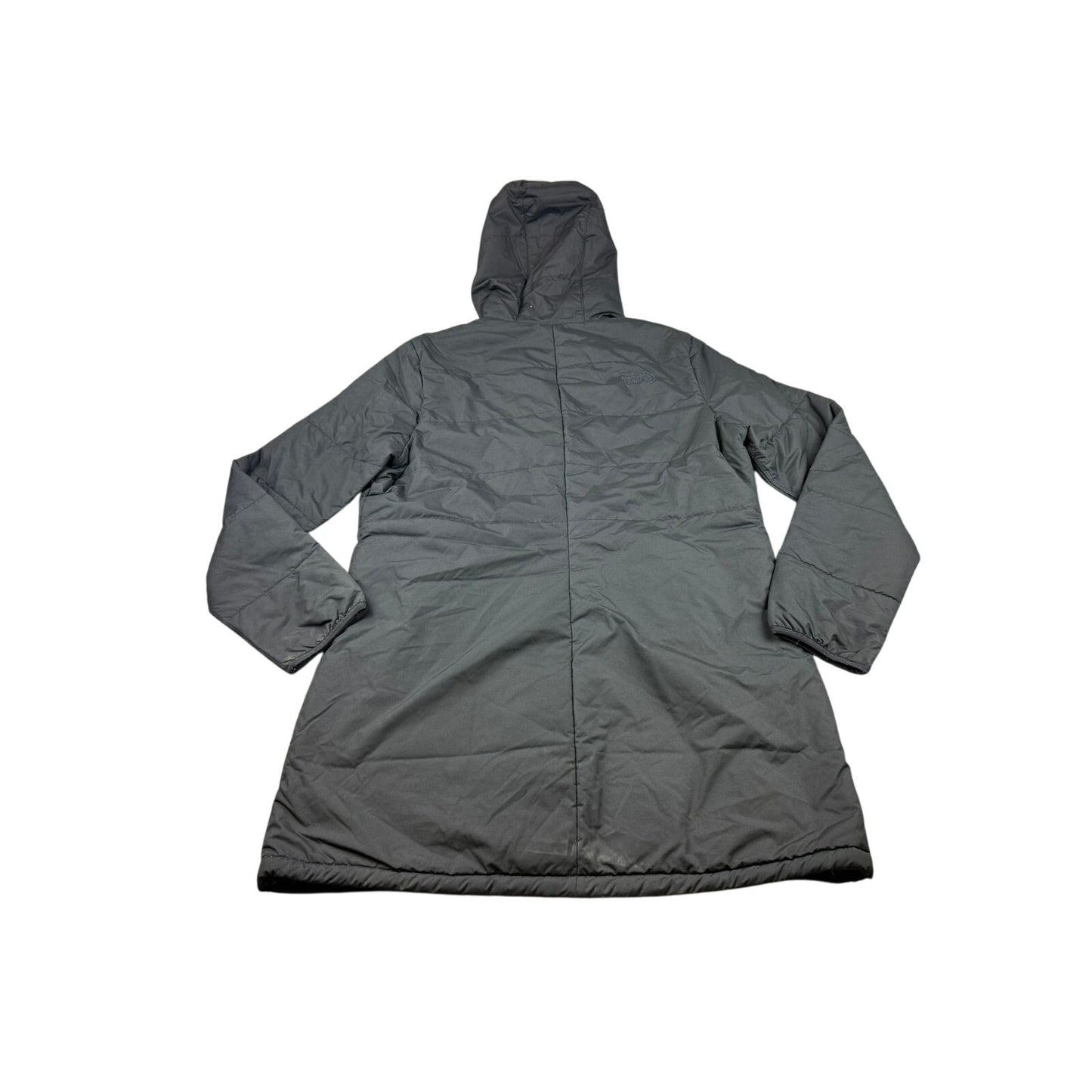 The North Face Women's Size Medium Black Fleece Hooded Puffer Jacket Reversable
