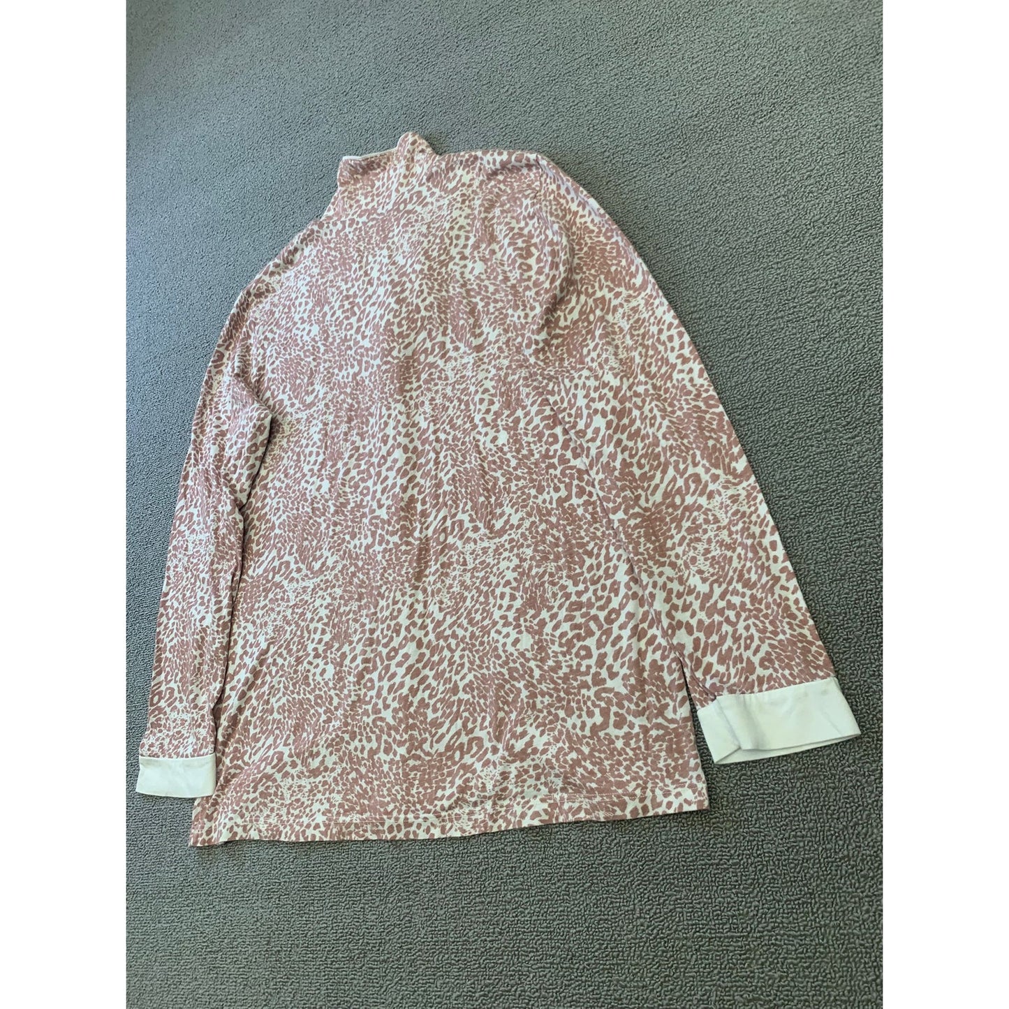 Cosabella Women's Small Pink White Leopard Print Pajama Set Two Piece