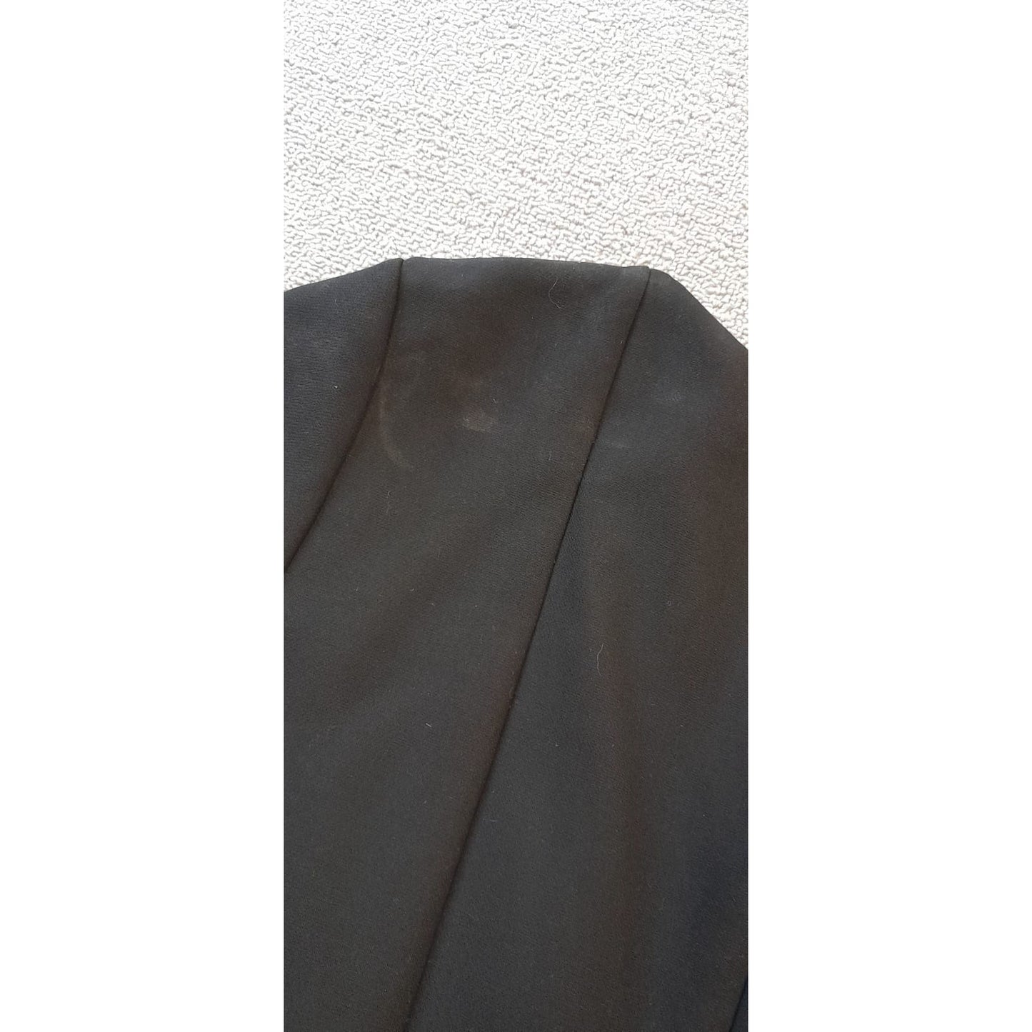 BOSS Hugo Boss Womens 10 Black Short Sleeve V Neck Fitted Blouse