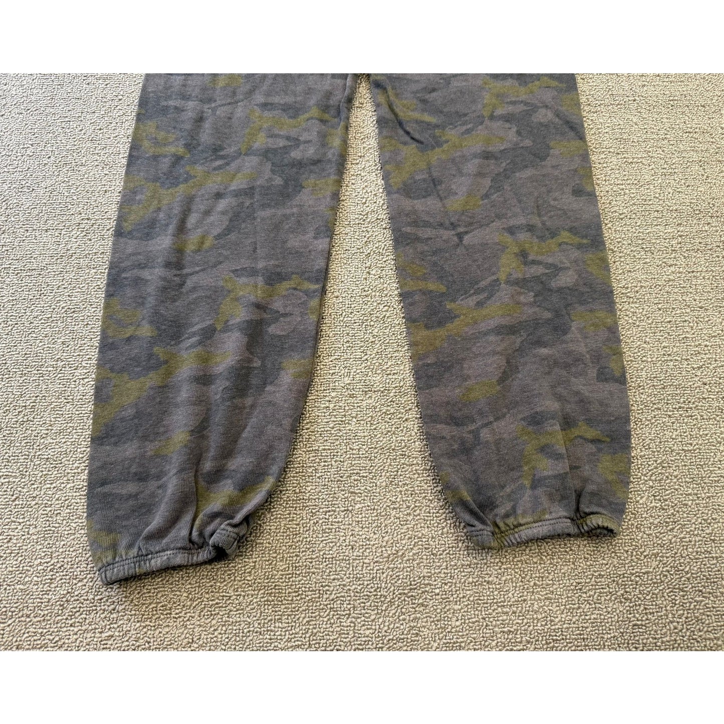MONROW Women's XS Dark Gray Camo Drawstring Sweatpants Lounge Pants