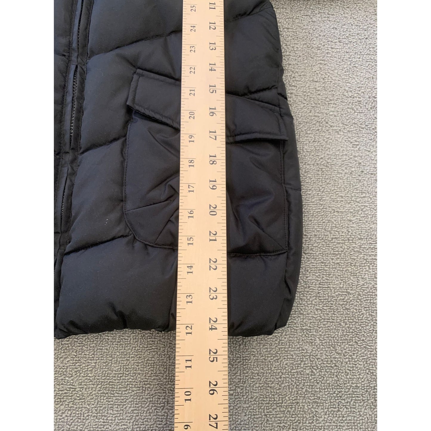Mayoral Girl's Size 10 Black Hooded Puffer Jacket With Faux Fur