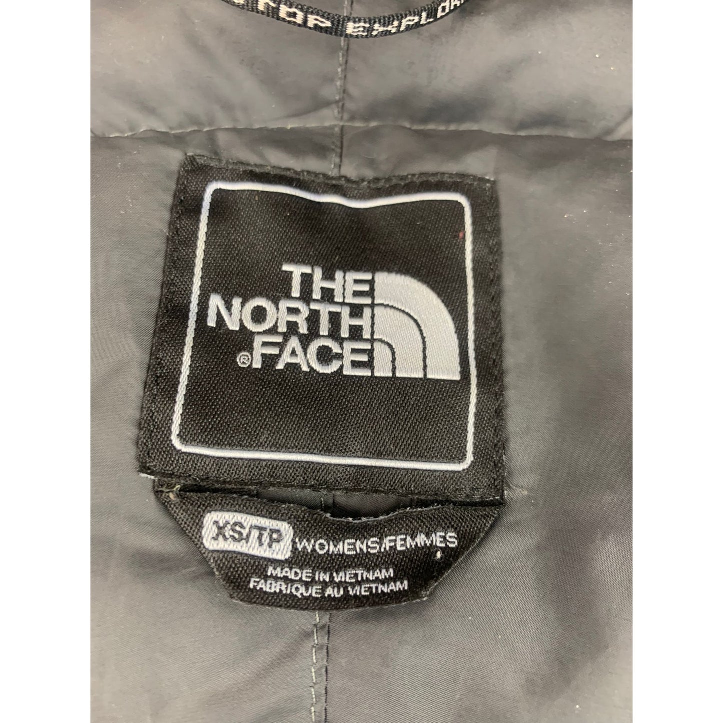 The North Face 600 Womens XS Black Hooded Parka Puffer Down Coat Jacket