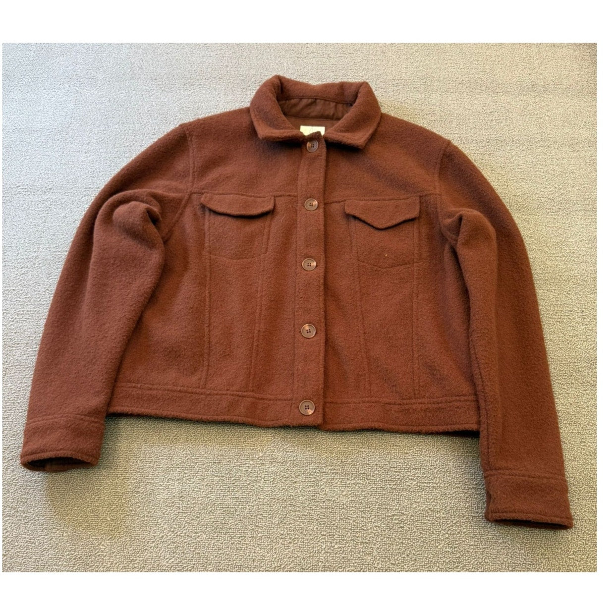 Joie Brown Jacket Women's Size L/G Button Up Outerwear