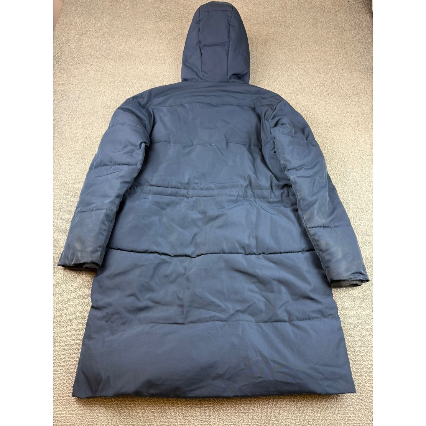Everlane Women's XS Navy Blue ReNew Long Puffer Jacket