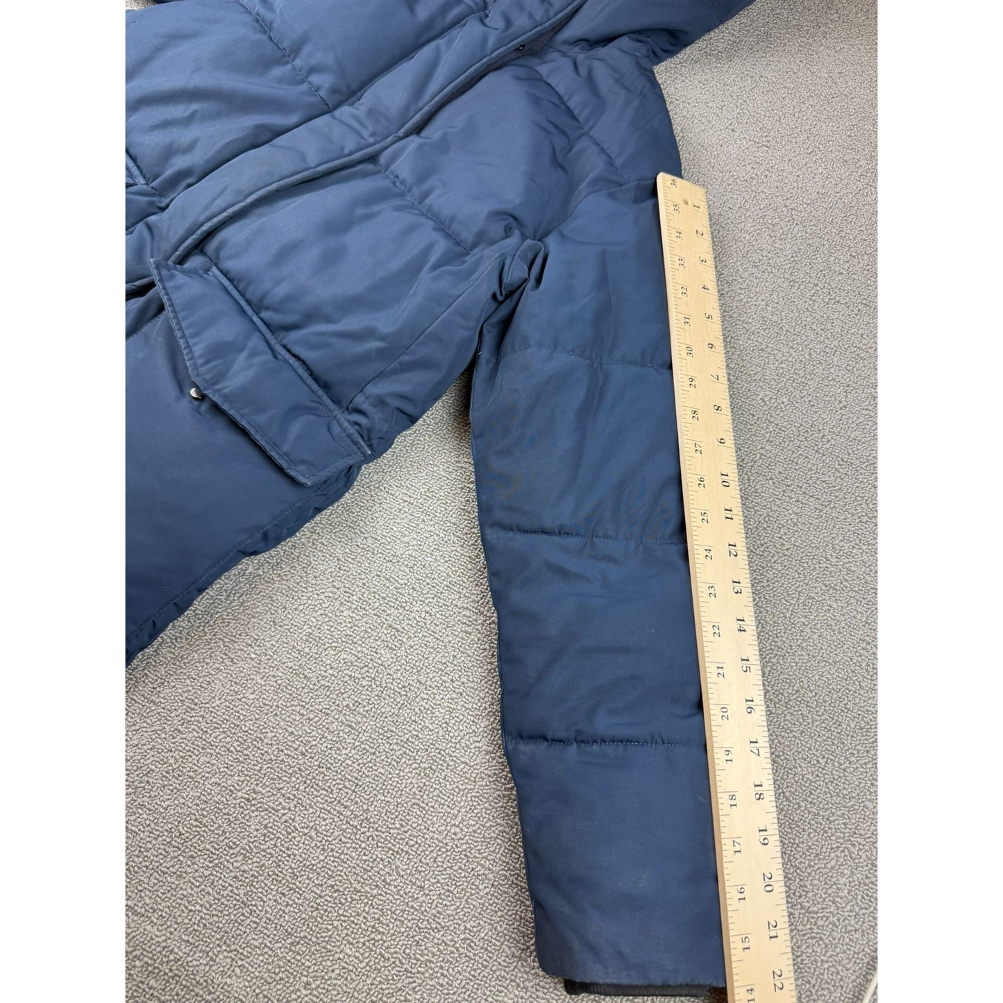Everlane Women's XS Navy Blue ReNew Long Puffer Jacket