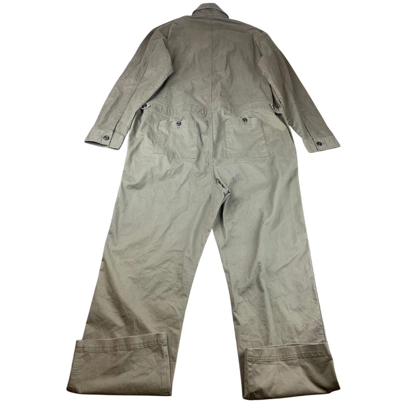 Banana Republic Men XXL Tall Cotton Explorer flight Suit Jumpsuit Olive NWT