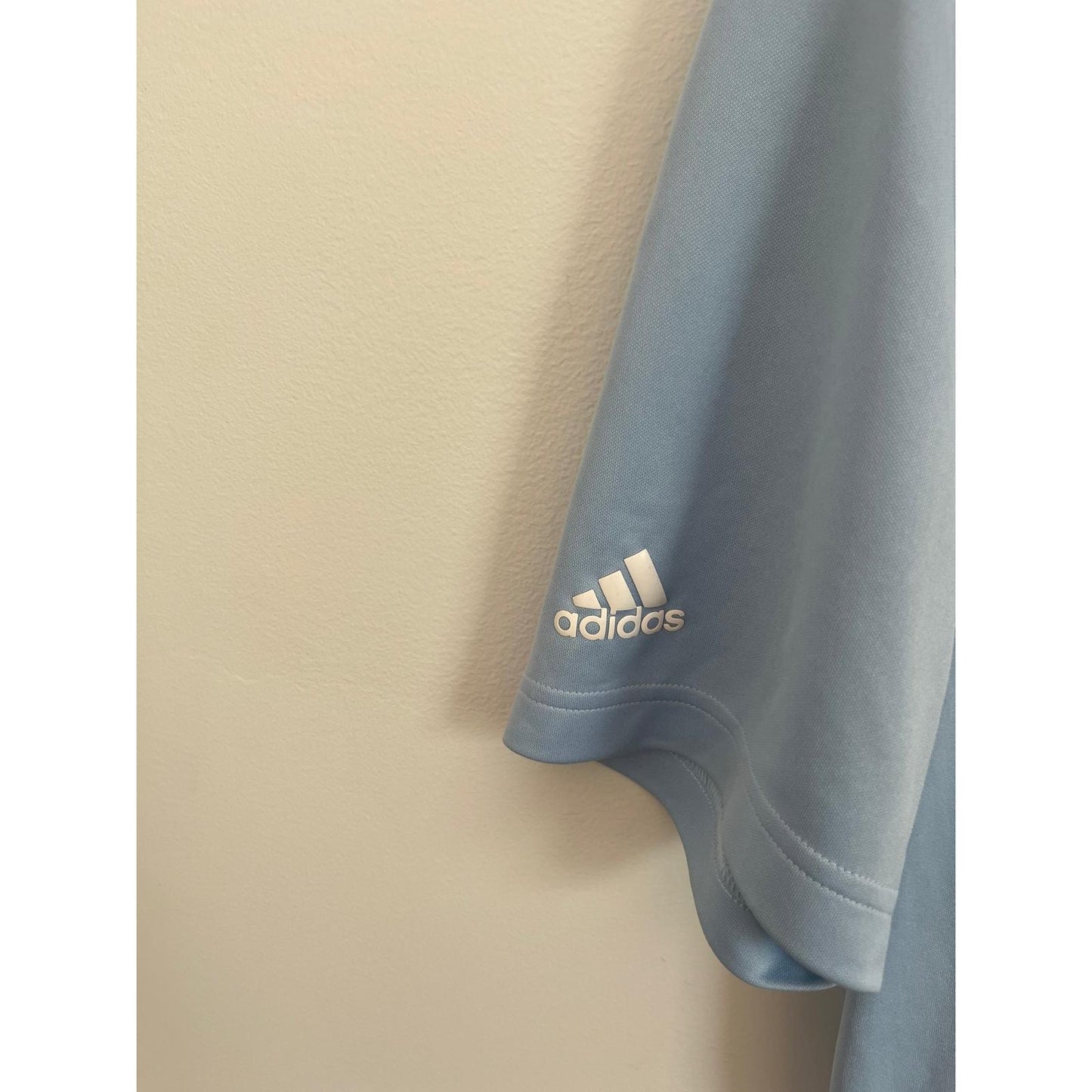 Adidas Primegreen Polo Shirt Men M Light Blue Performance Golf Tennis Logo