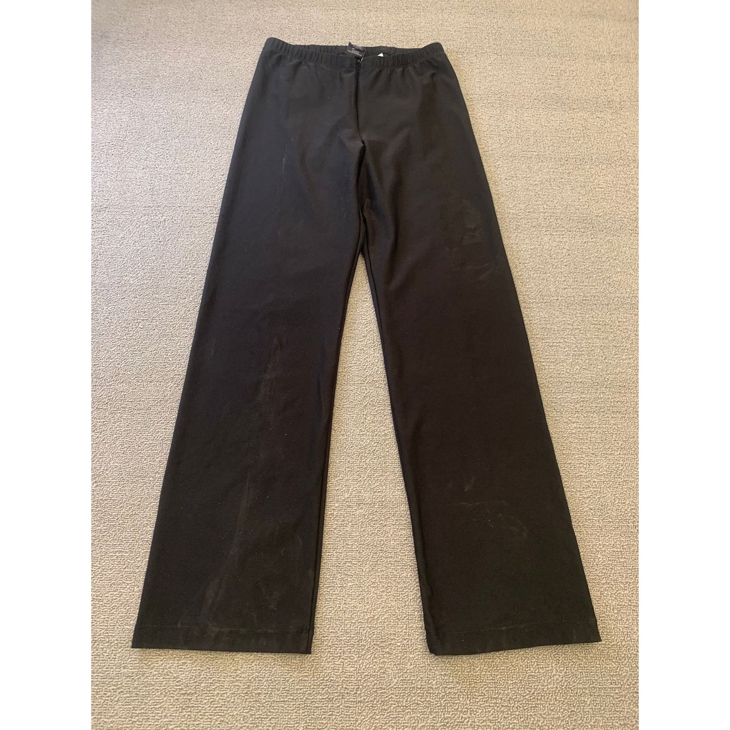Vintage Nike Women Small Petite Black Straight Leg Pants Made in Taiwan 90's Y2K