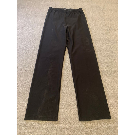 Vintage Nike Women Small Petite Black Straight Leg Pants Made in Taiwan 90's Y2K