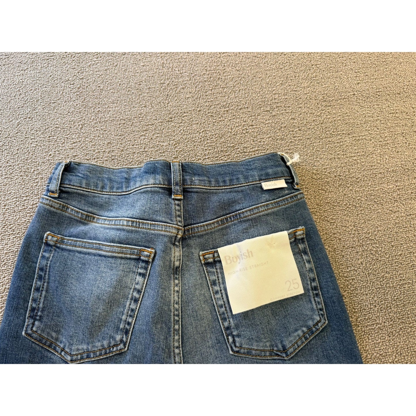 Boyish Womens Jeans Size 25 The Dempsey Straight Leg Blue
