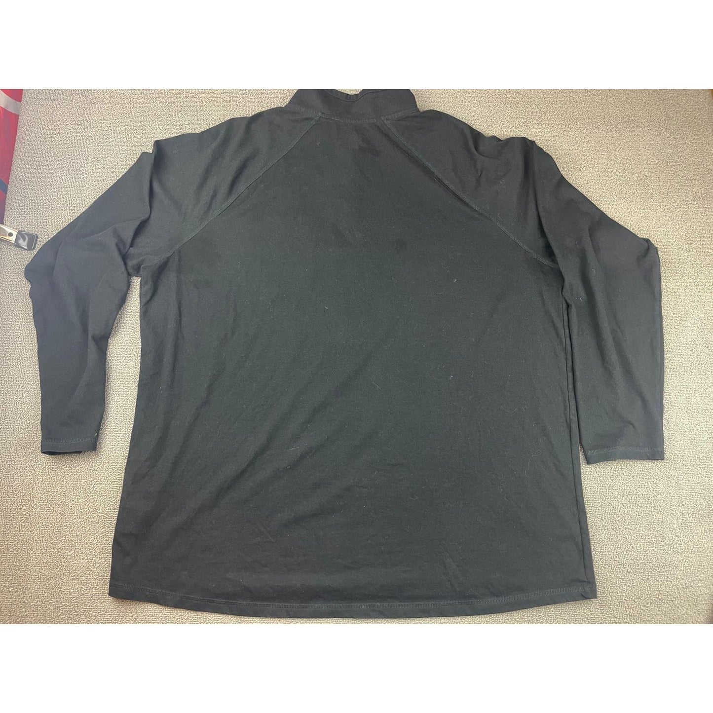 Carhartt Sweater Mens 2XL Black 1/4 Quarter Zip Performance Pullover Logo