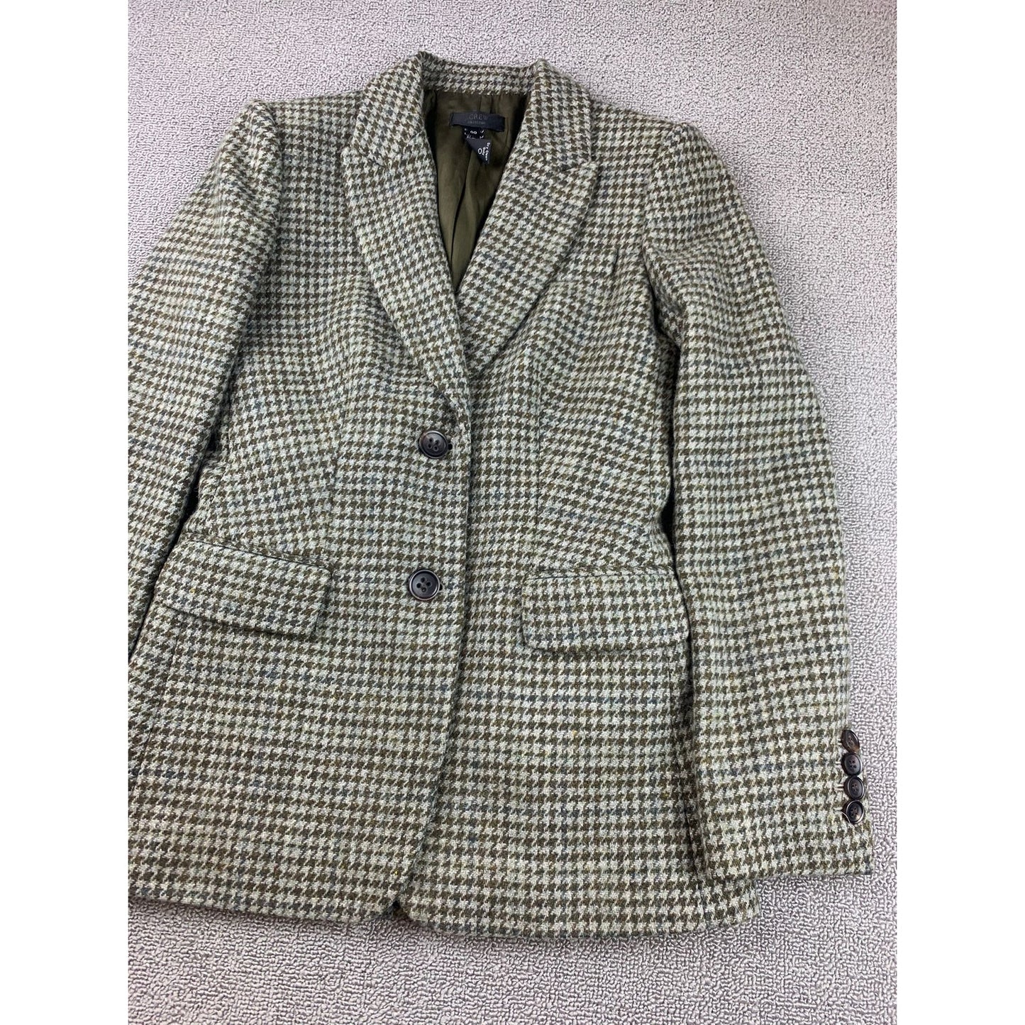 J.Crew Women's 00 Wool Tweed Blazer Magee Jacket