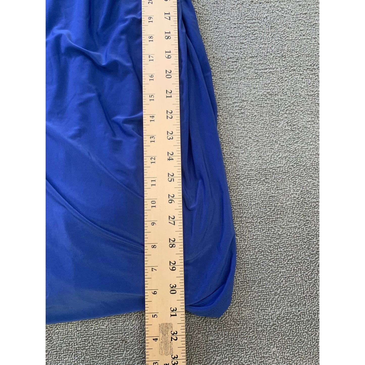 Lauren Ralph Lauren Elsie Dress Blue Size 4 Sleeve Surplice Neck Stretch