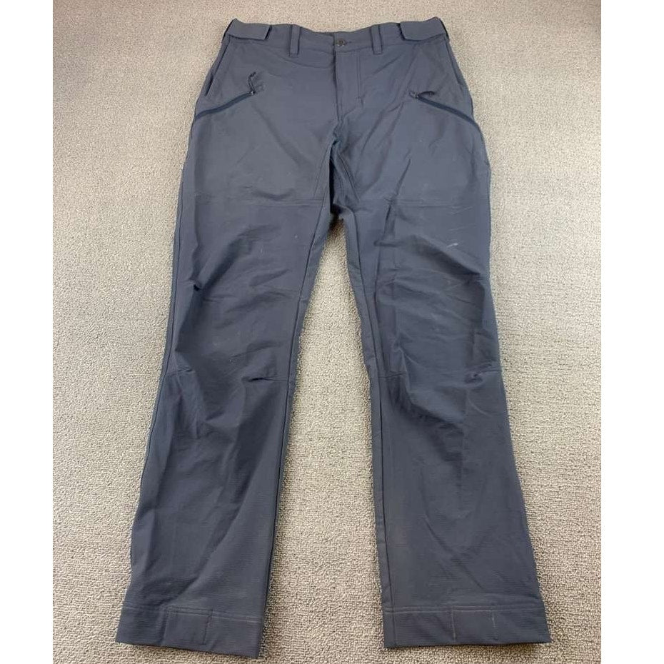 Patagonia Women 10 Gray Point Peak Trail Pants Hiking Nylon Blend Zip Pocket