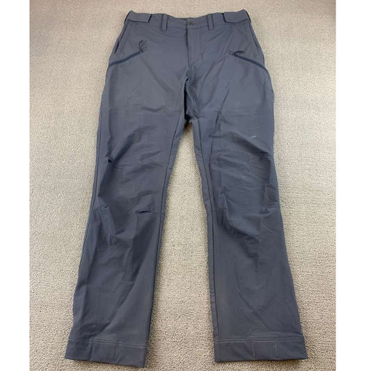 Patagonia Women 10 Gray Point Peak Trail Pants Hiking Nylon Blend Zip Pocket