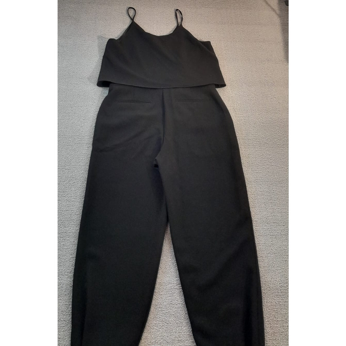 Theory Womens Size 4 Black Sleeveless Jumpsuit Wrap Top Jogger