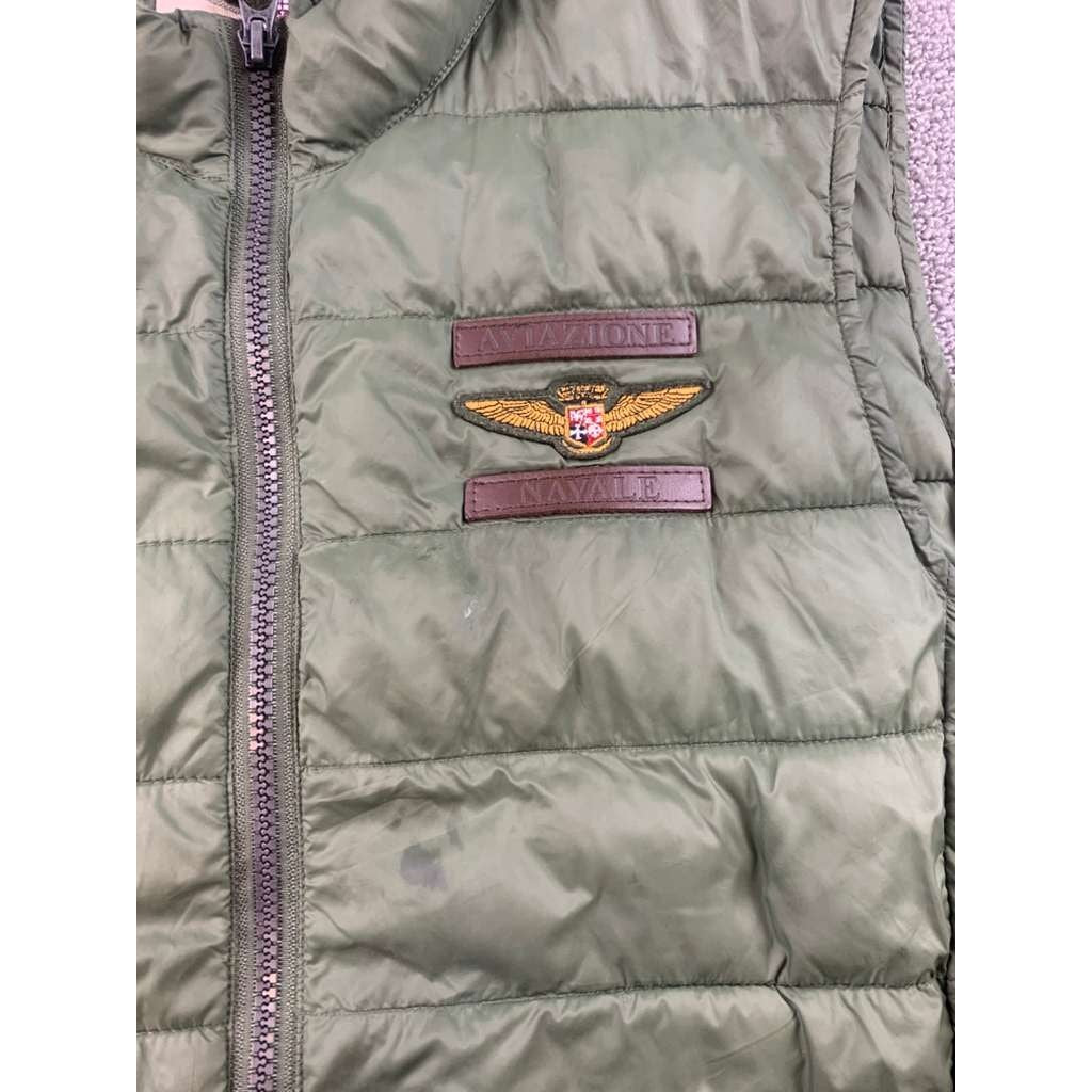 Aviazione Navale Puffer Aviation Vest Men's Small  Italian Navy And Wings Patch