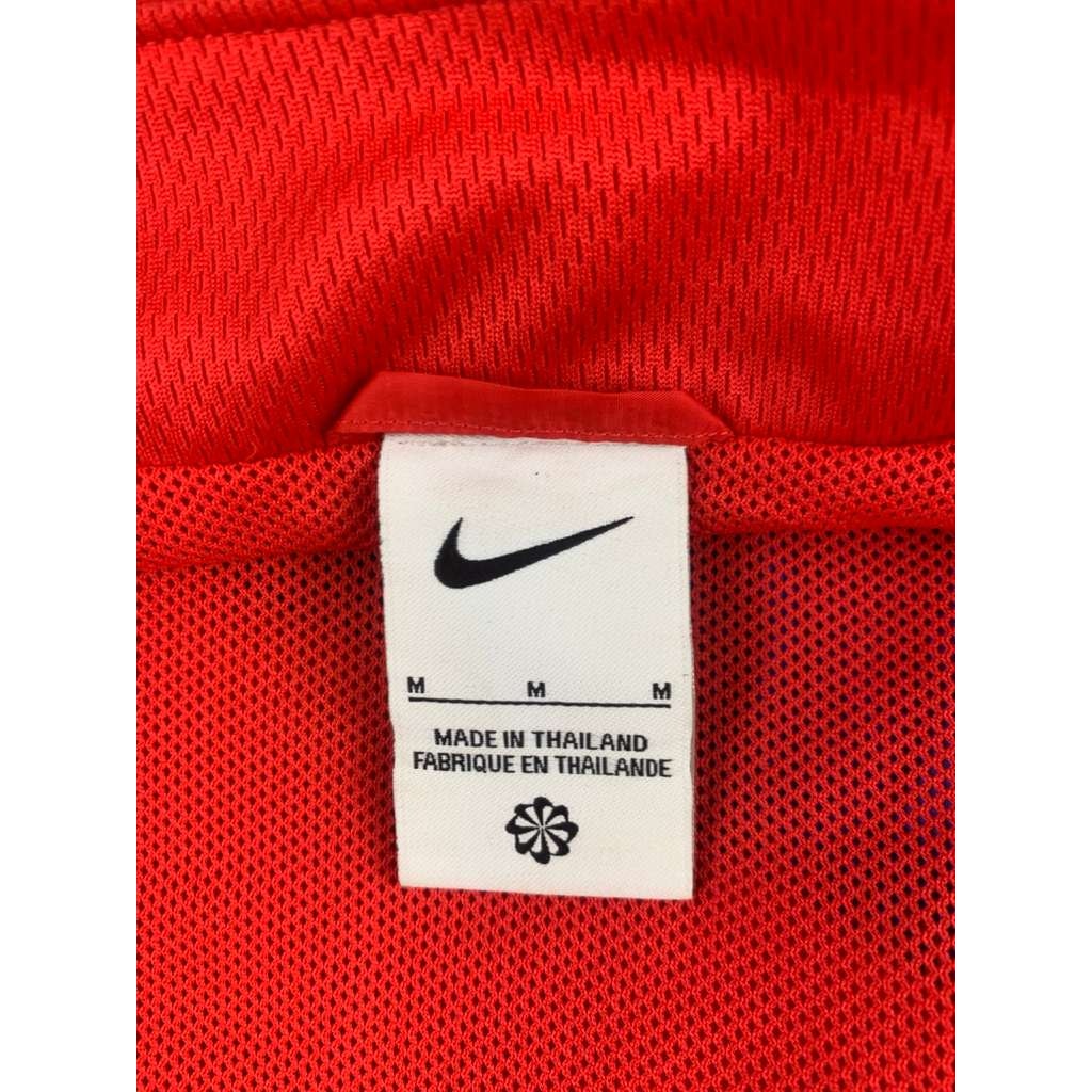 Nike Soccer Jacket Men's M Red Full Zip Mesh Lined Team USA Crest Logo Swoosh