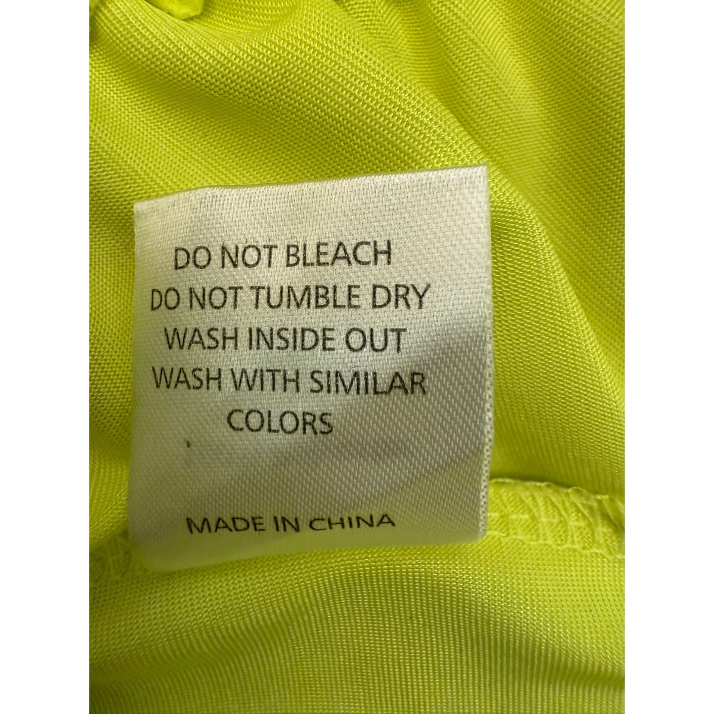 Love And Other Things Female Medium Chartreuse Ruched Party Dress NWT Trendy