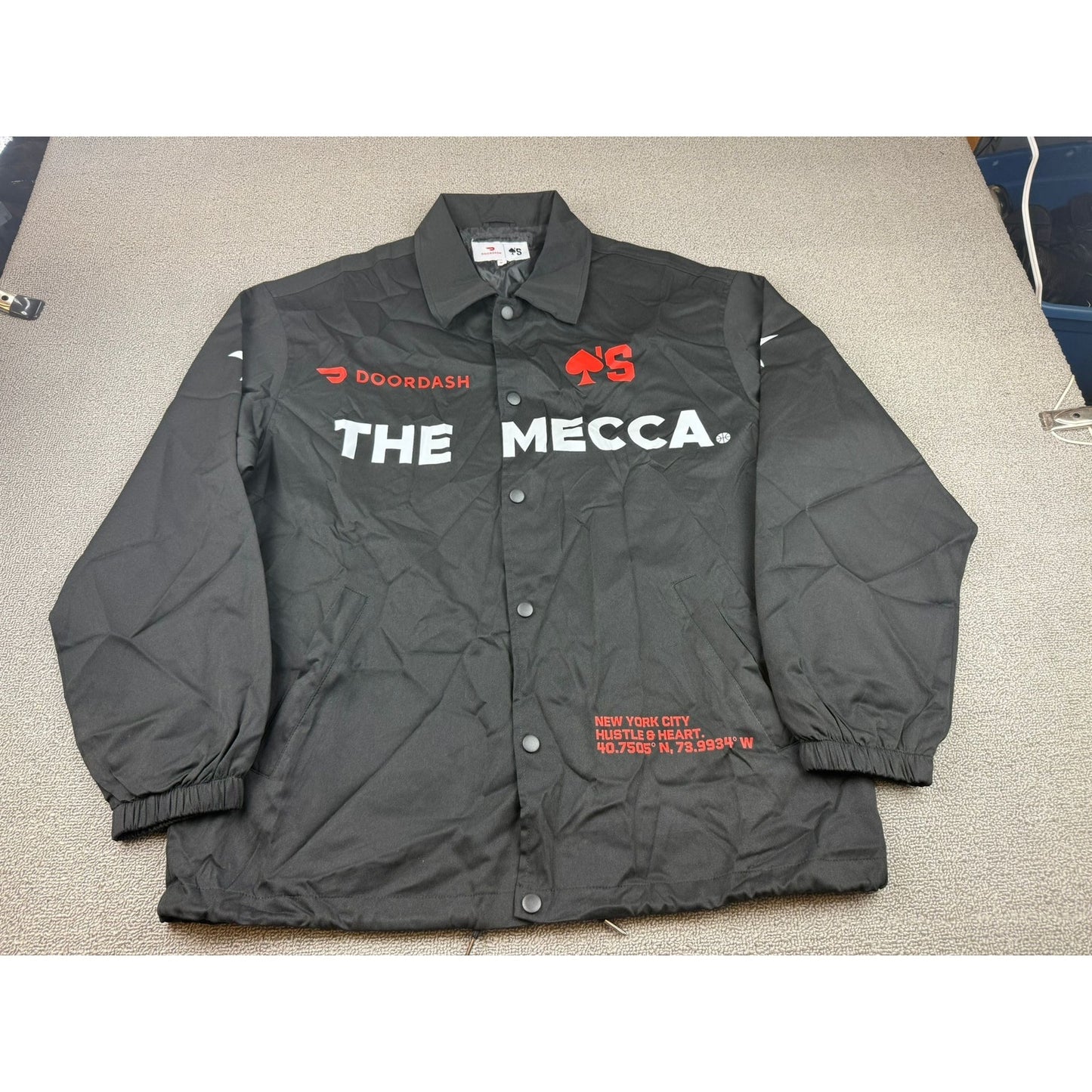 DoorDash Ace’s The Mecca NYC Coach Jacket Black XL