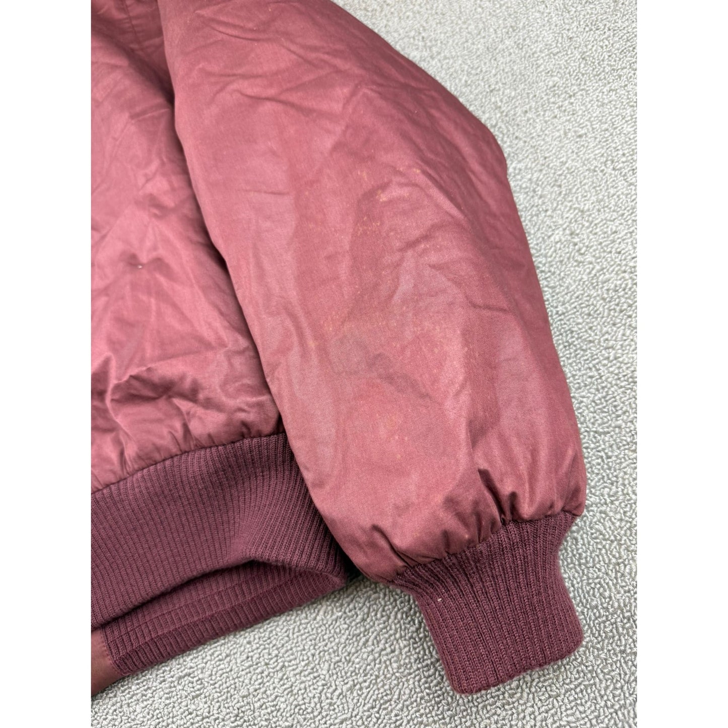 Vintage Members Only Bomber Jacket Mens 44 Crimson Red Cafe Racer Full Zip 80s