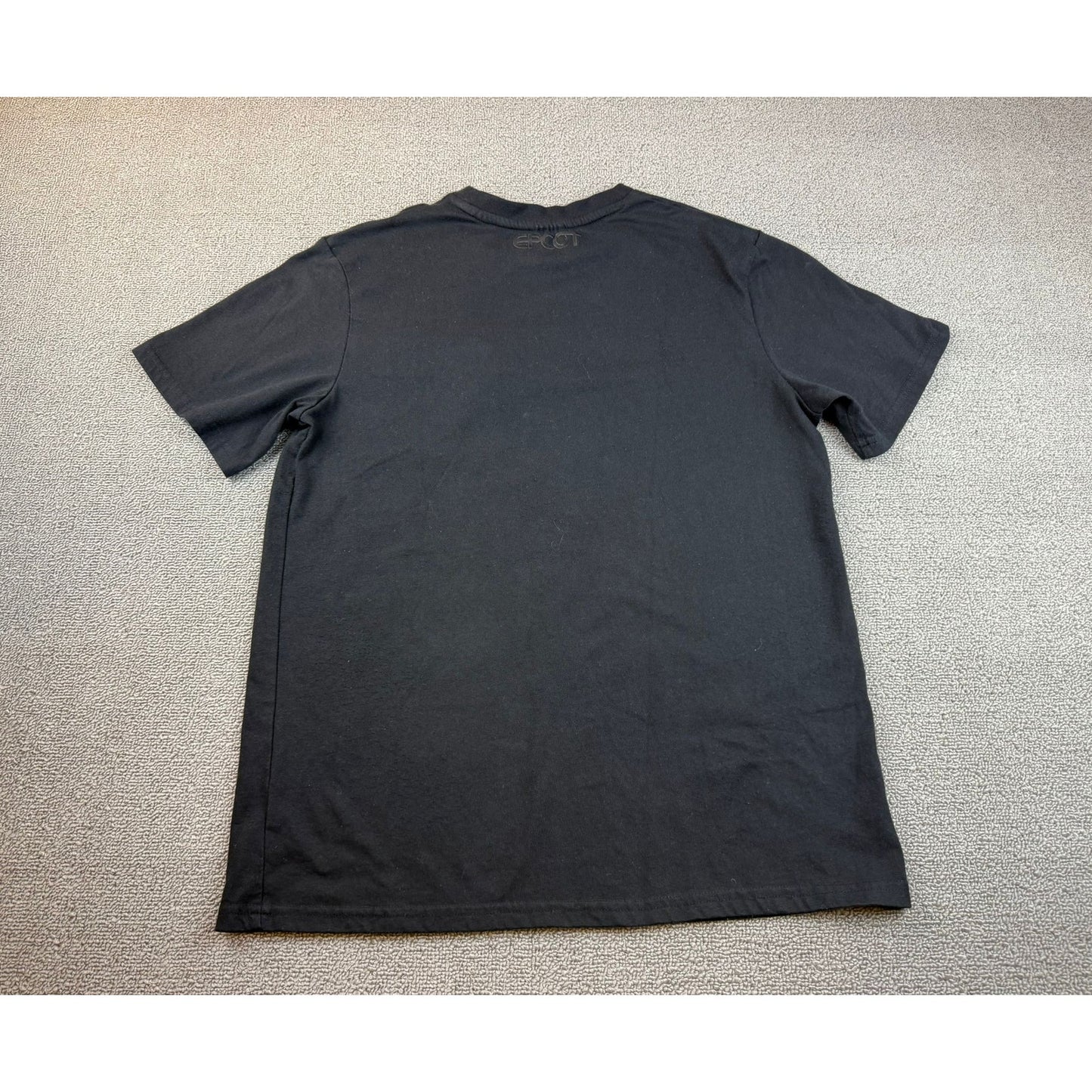 Disney Parks Epcot Men's Small Black Spaceship Earth Zipper Pocket T Shirt